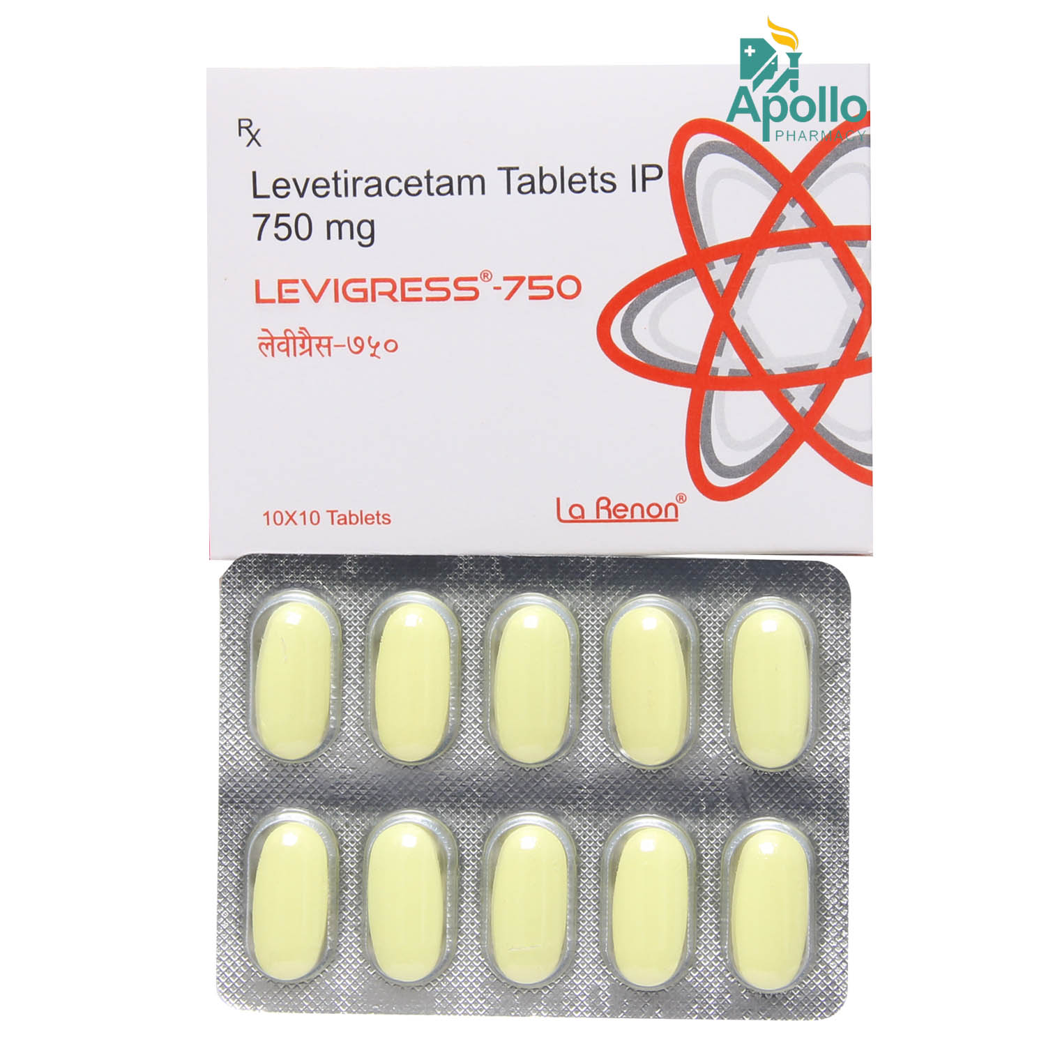 Levigress-750 Tablet 10's, Pack of 10 TABLETS Levigress-750 Tablet 10's, Pack of 10 TABLETS