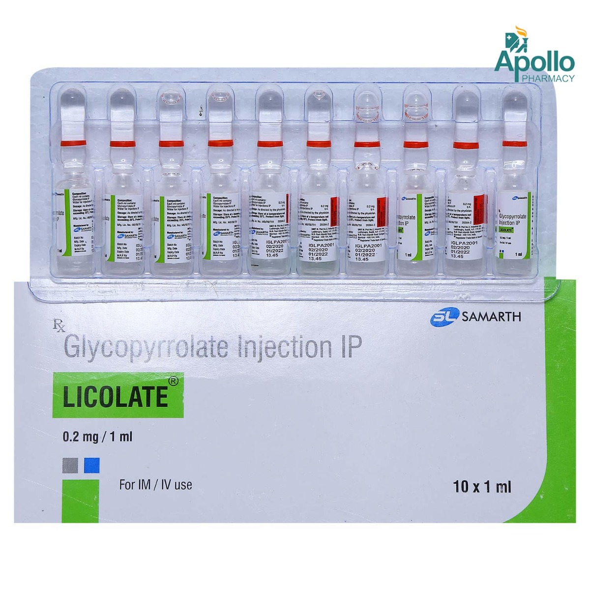 LICOLATE INJECTION 1ML, Pack of 1 Injection LICOLATE INJECTION 1ML, Pack of 1 Injection