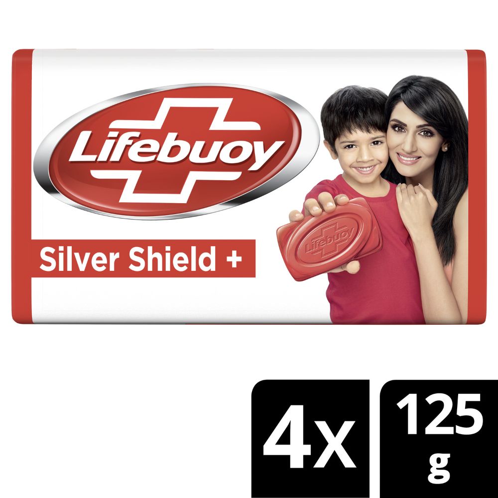 Lifebuoy Shilver Sheild+ Soap, 125 gm (Buy 3, Get 1 Free), Pack of 1 Lifebuoy Shilver Sheild+ Soap, 125 gm (Buy 3, Get 1 Free), Pack of 1