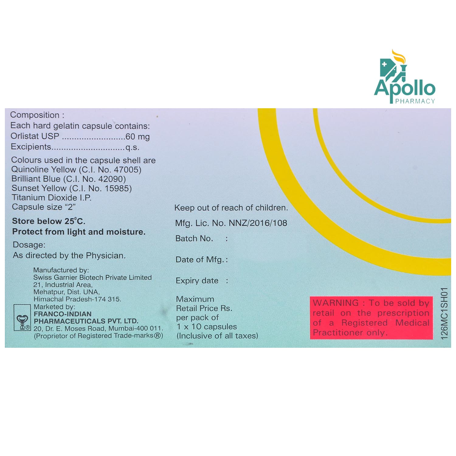 Lipophage 60 Capsule 10's, Pack of 10 CAPSULES Lipophage 60 Capsule 10's, Pack of 10 CAPSULES