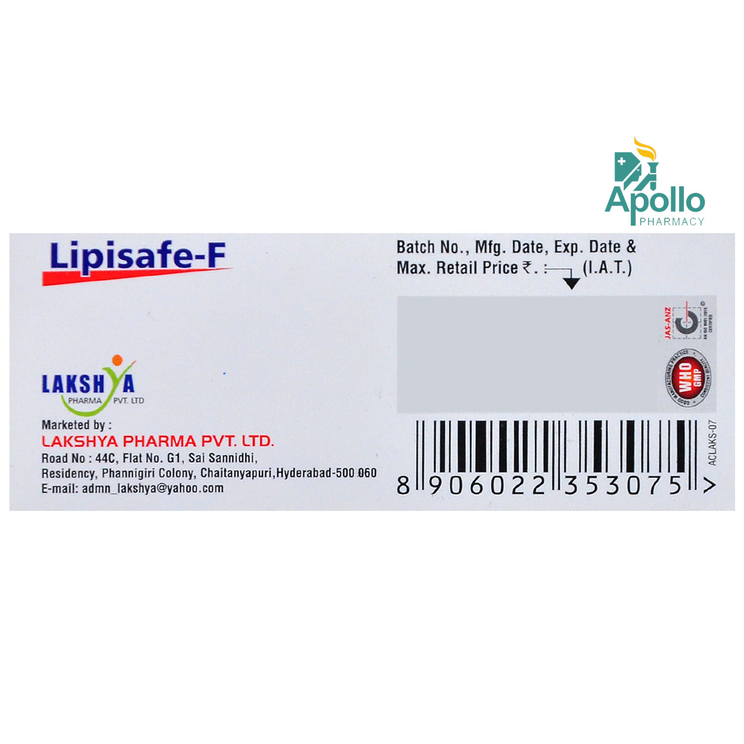 Lipisafe-F Tablet 10's, Pack of 10 TABLETS Lipisafe-F Tablet 10's, Pack of 10 TABLETS
