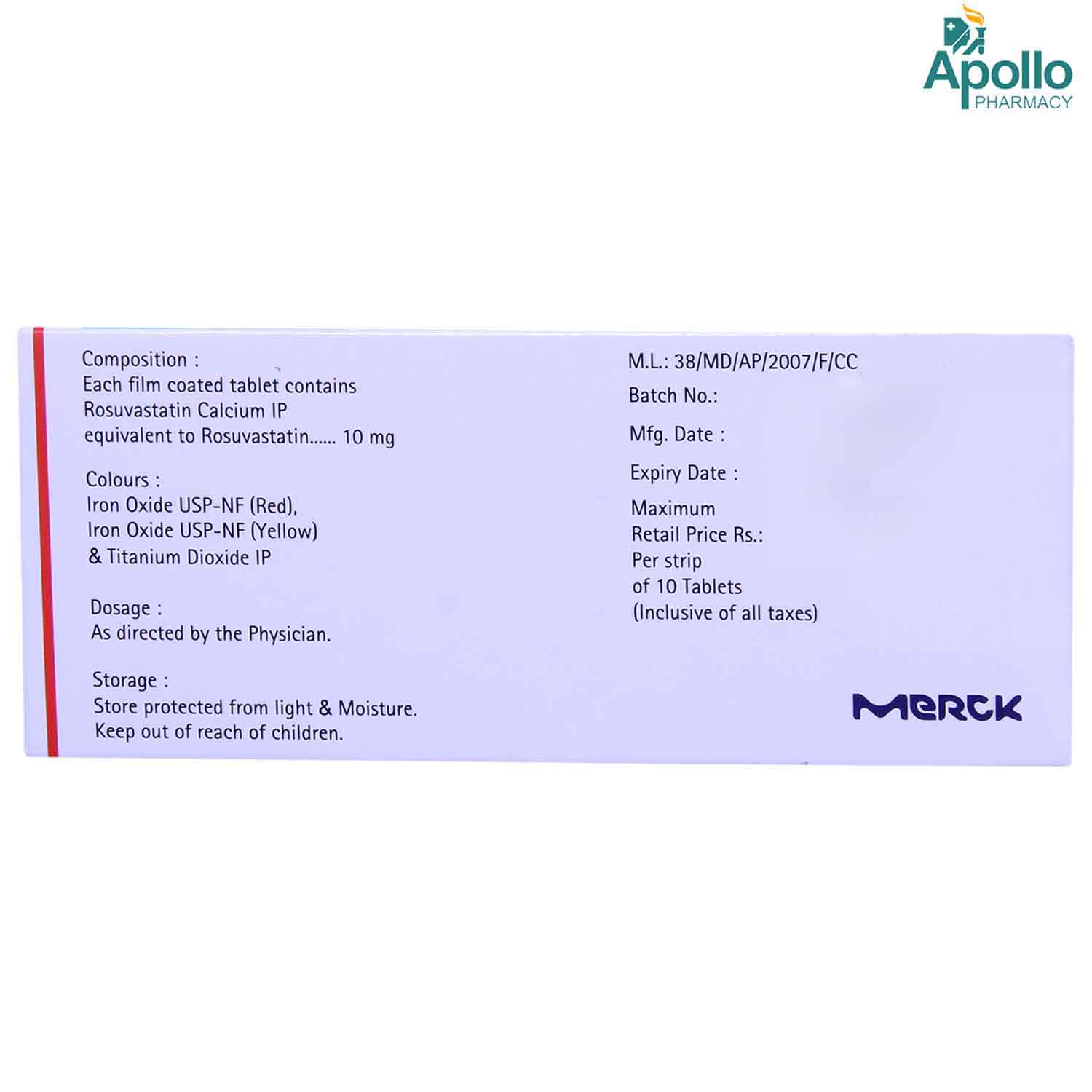 Lipigo 10 Tablet 10's, Pack of 10 TABLET MDS Lipigo 10 Tablet 10's, Pack of 10 TABLET MDS