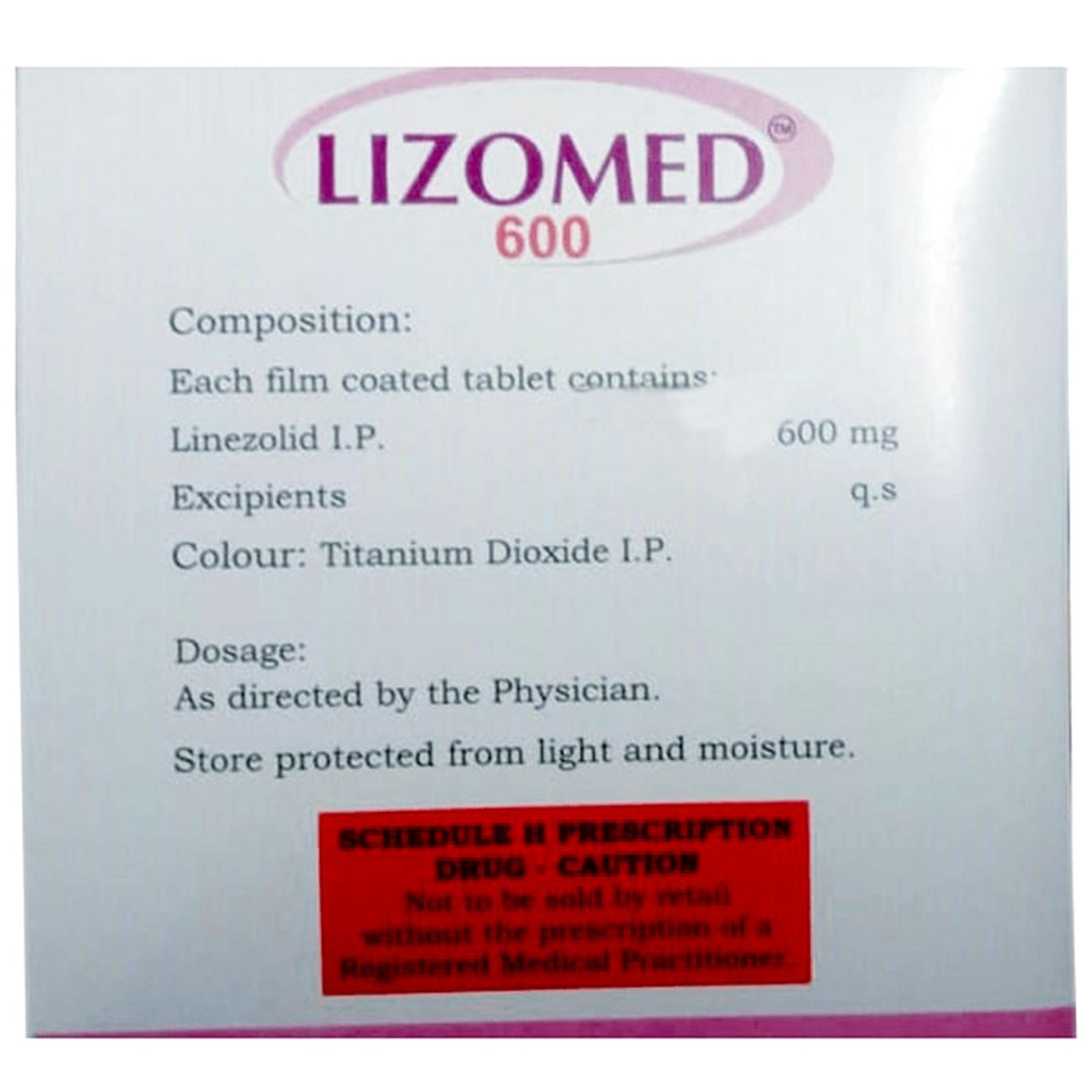 Lizomed 600 Tablet 10's, Pack of 10 TABLETS Lizomed 600 Tablet 10's, Pack of 10 TABLETS