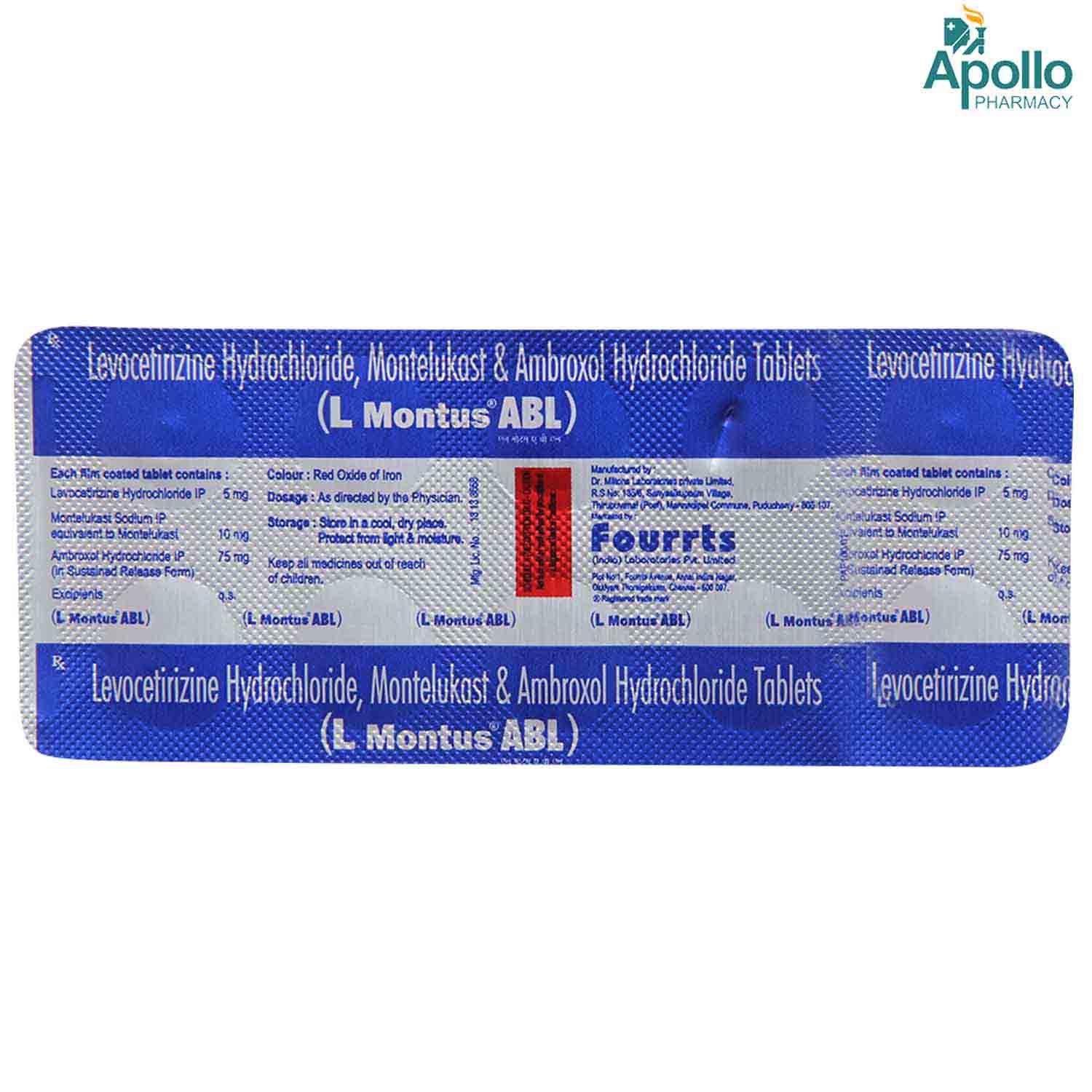 L Montus ABL Tablet 10's, Pack of 10 TABLETS L Montus ABL Tablet 10's, Pack of 10 TABLETS