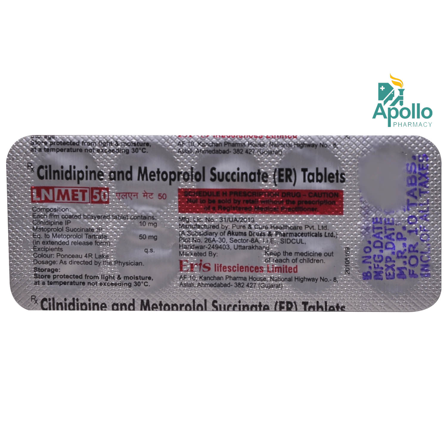 LN Met 50 Tablet 10's, Pack of 10 TABLETS LN Met 50 Tablet 10's, Pack of 10 TABLETS