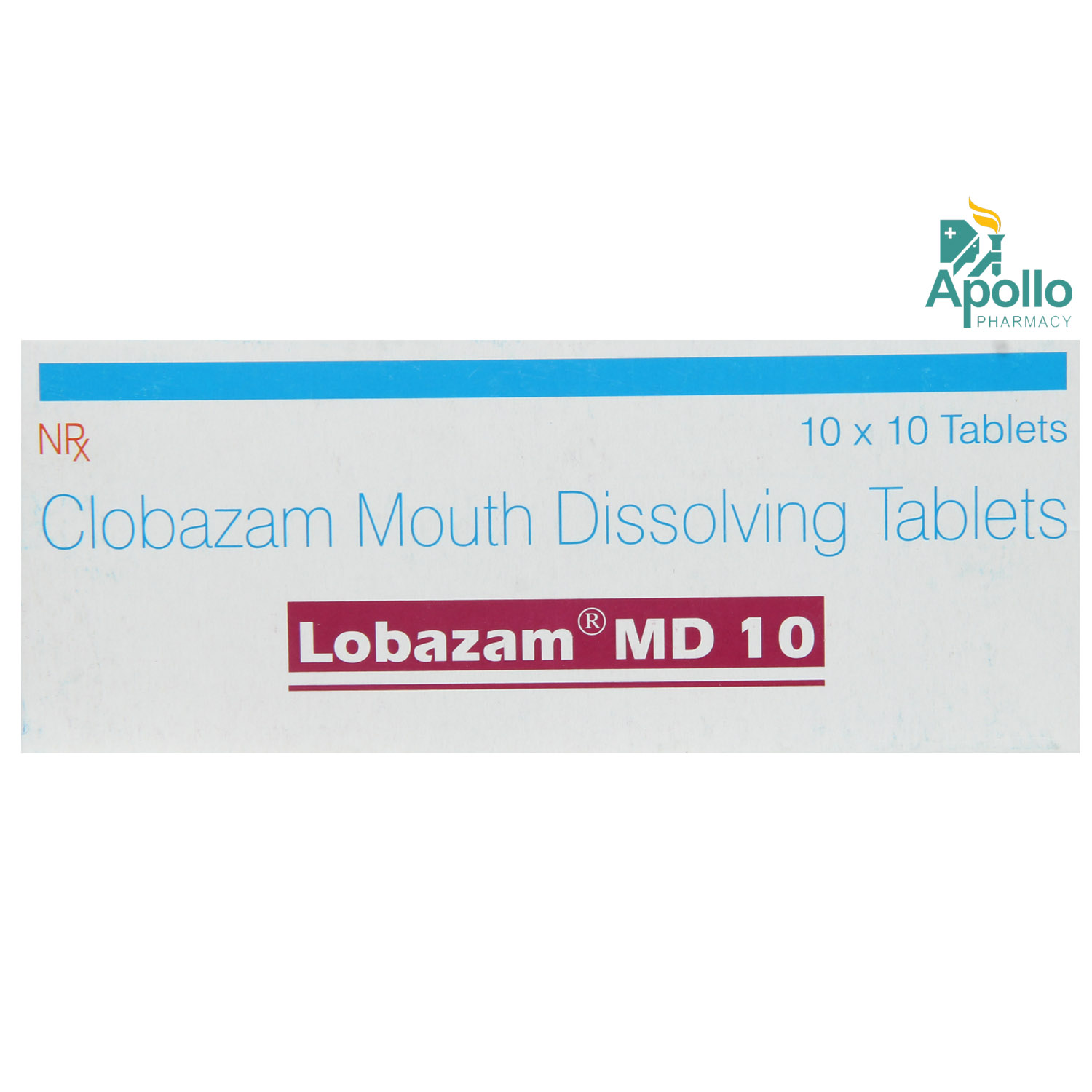 Lobazam MD 10 Tablet 10's, Pack of 10 TABLETS Lobazam MD 10 Tablet 10's, Pack of 10 TABLETS