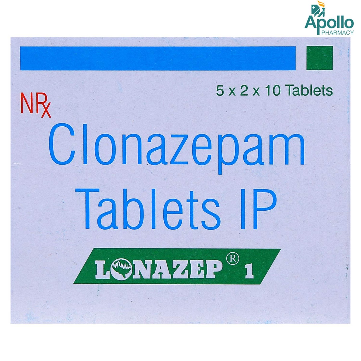 Lonazep 1 Tablet 10's
