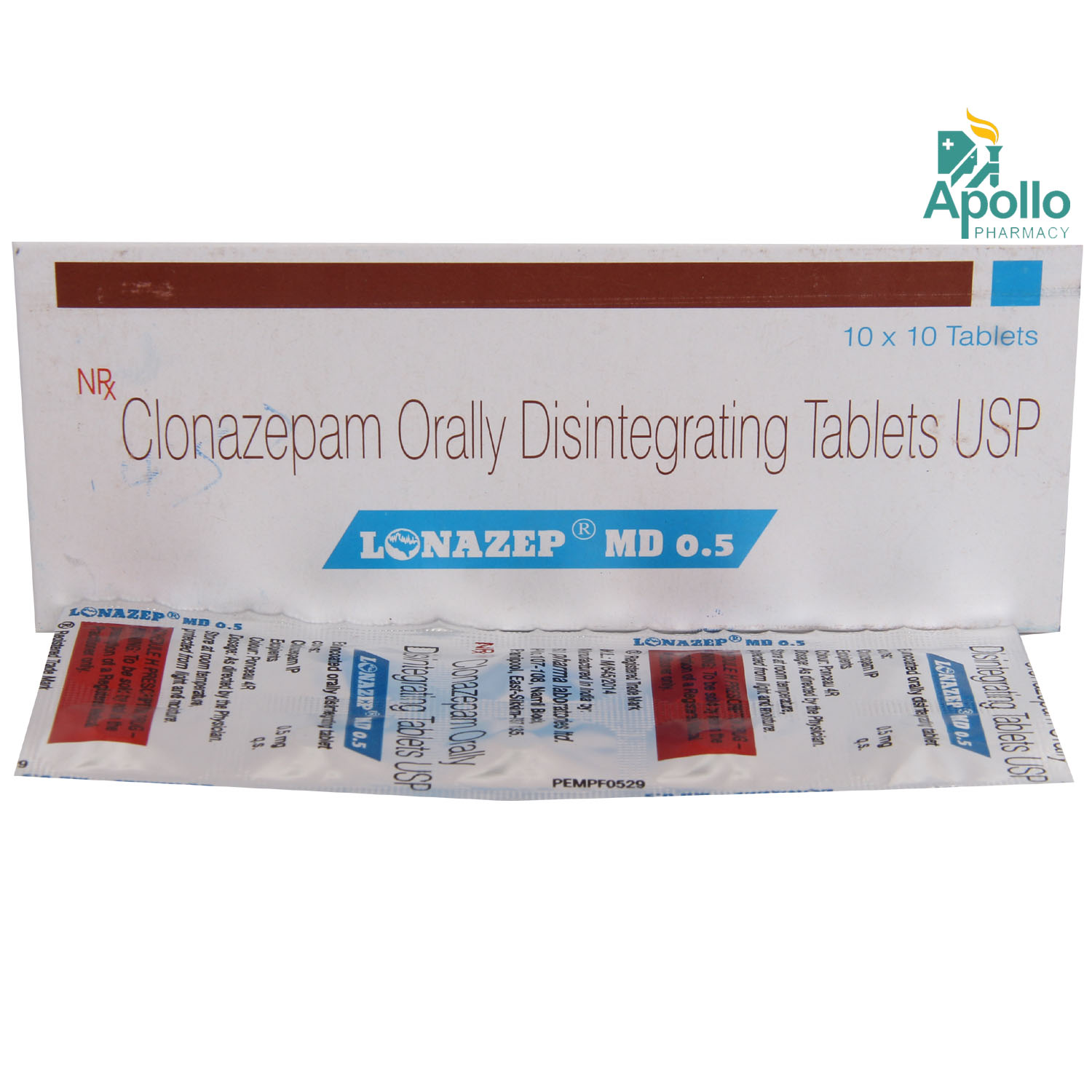 Lonazep MD 0.5 Tablet 10's, Pack of 10 TABLETS Lonazep MD 0.5 Tablet 10's, Pack of 10 TABLETS