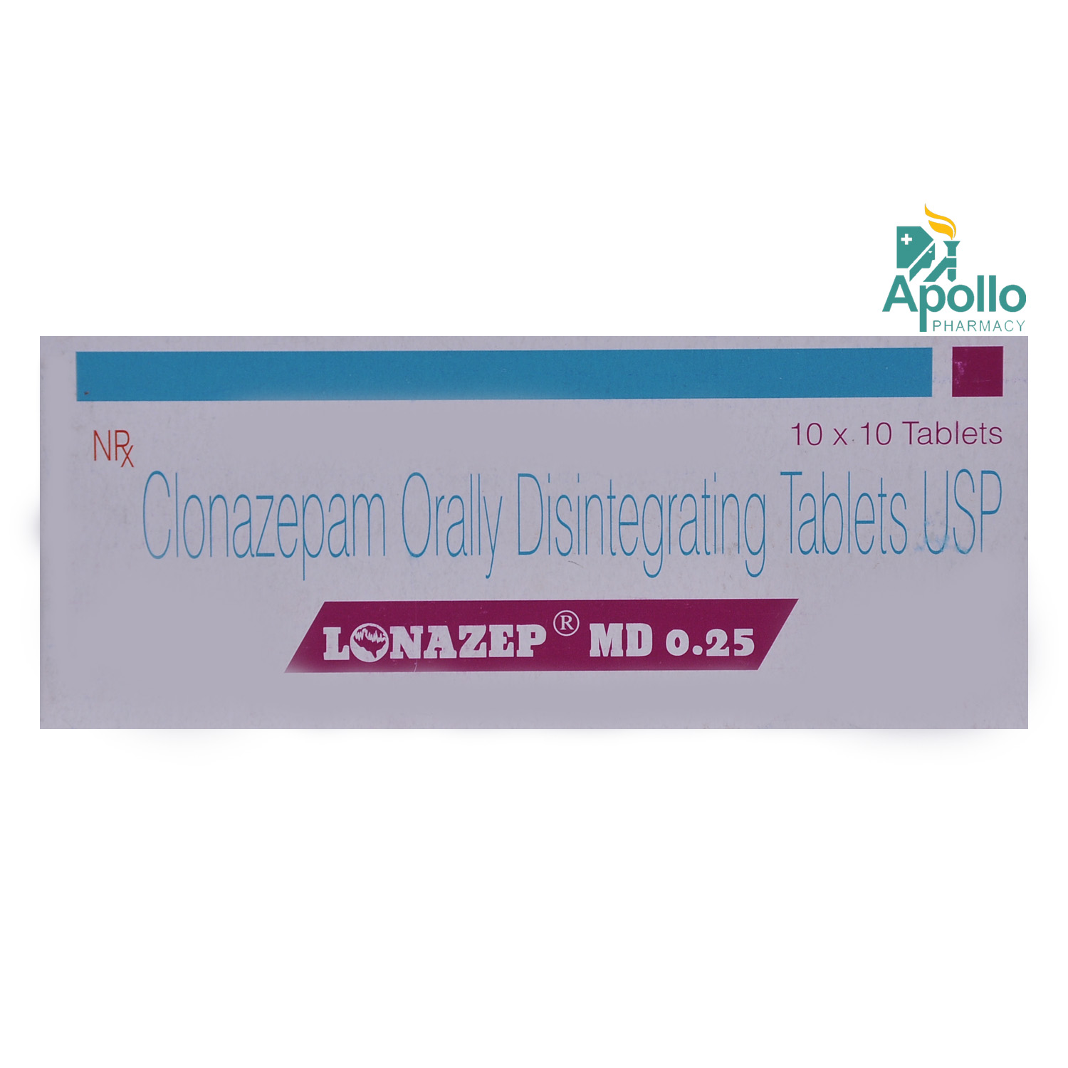 Lonazep MD 0.25 Tablet 10's, Pack of 10 TABLETS Lonazep MD 0.25 Tablet 10's, Pack of 10 TABLETS