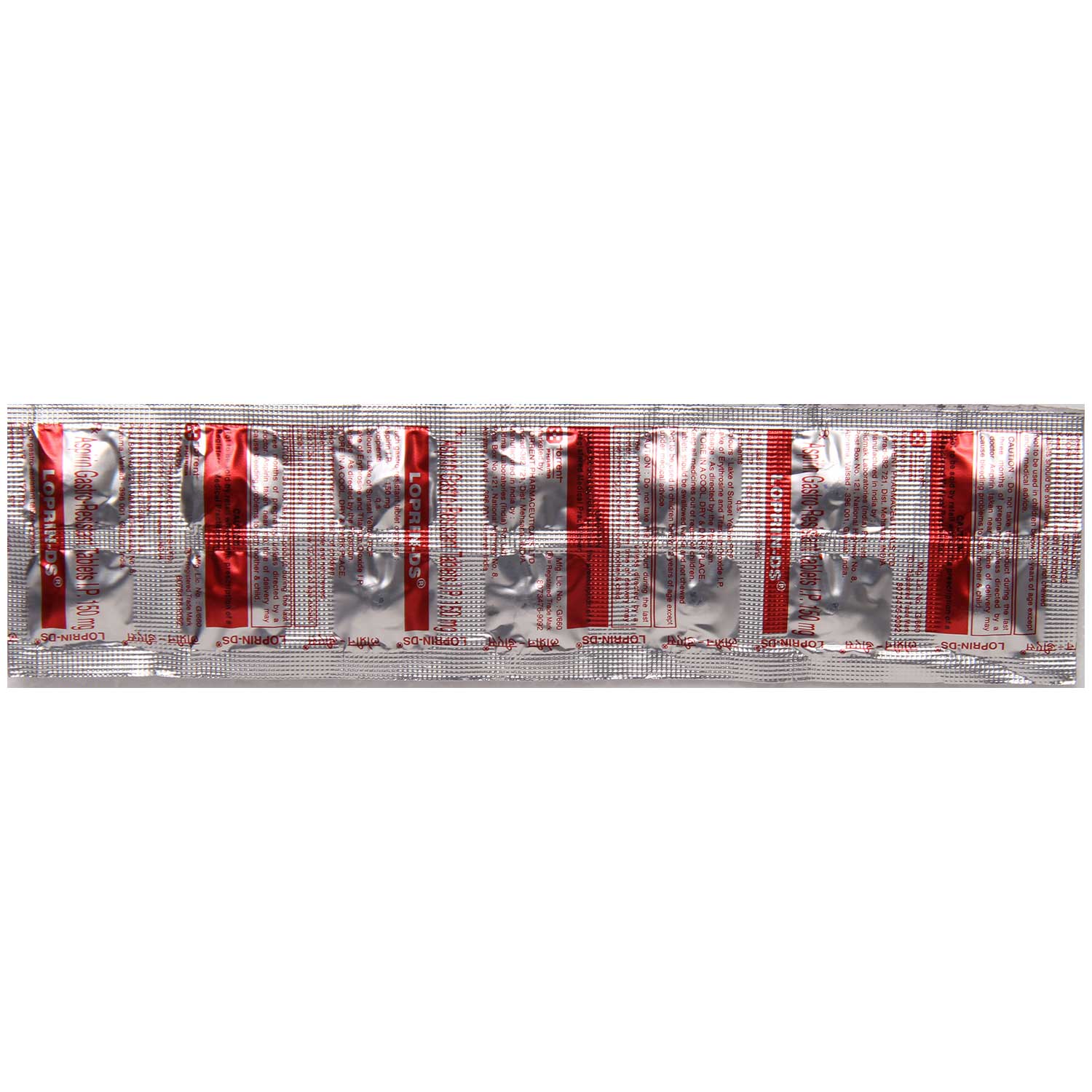 Loprin DS Tablet 14's, Pack of 14 TABLETS Loprin DS Tablet 14's, Pack of 14 TABLETS