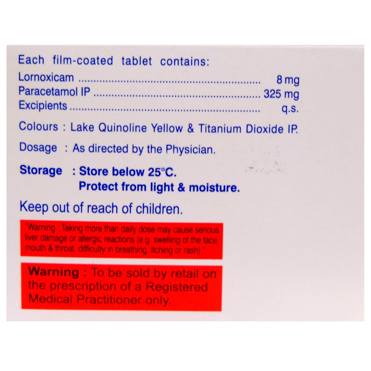 Lornoxi P Tablet 10's, Pack of 10 TabletS Lornoxi P Tablet 10's, Pack of 10 TabletS