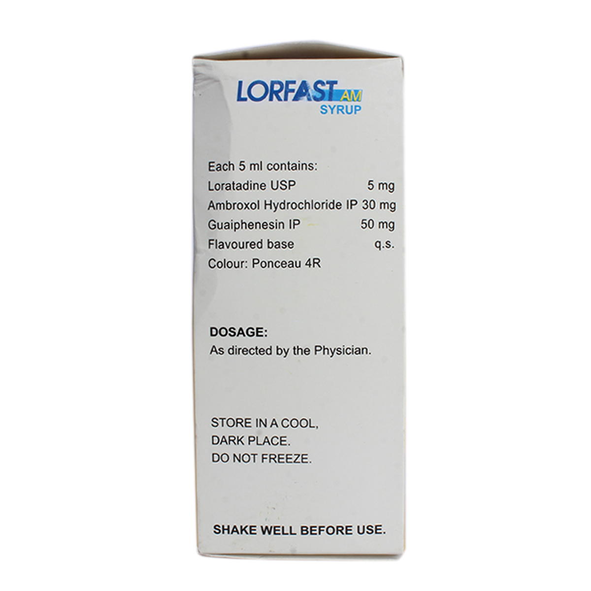 Lorfast AM Syrup 100 ml, Pack of 1 Lorfast AM Syrup 100 ml, Pack of 1
