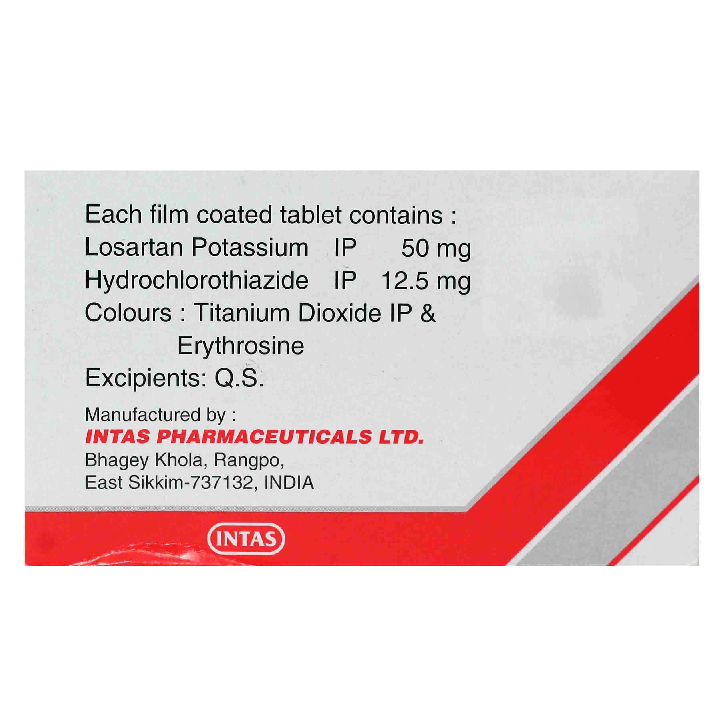 Losartas-HT Tablet 15's, Pack of 15 TABLETS Losartas-HT Tablet 15's, Pack of 15 TABLETS