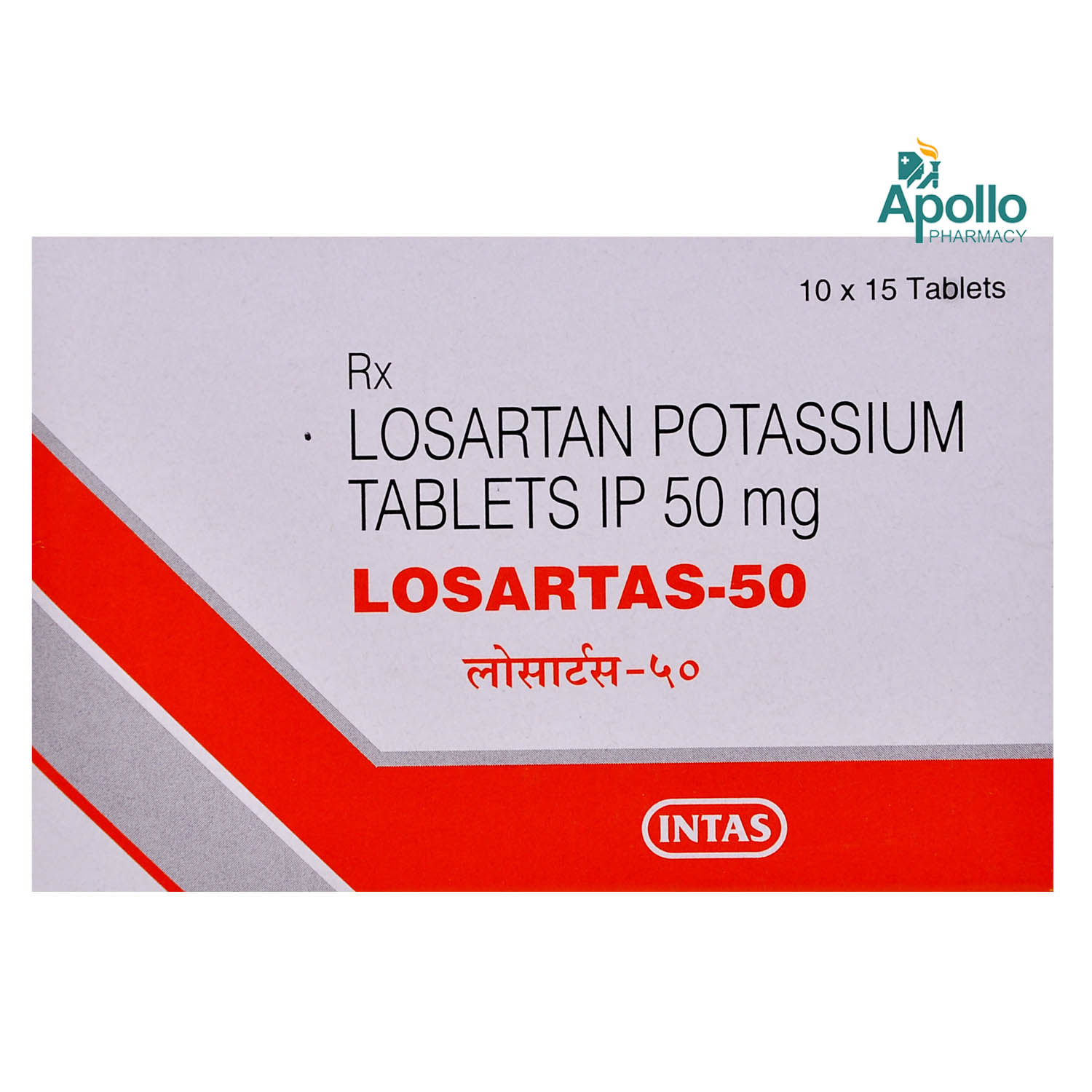 Losartas-50 Tablet 15's, Pack of 15 TABLETS Losartas-50 Tablet 15's, Pack of 15 TABLETS