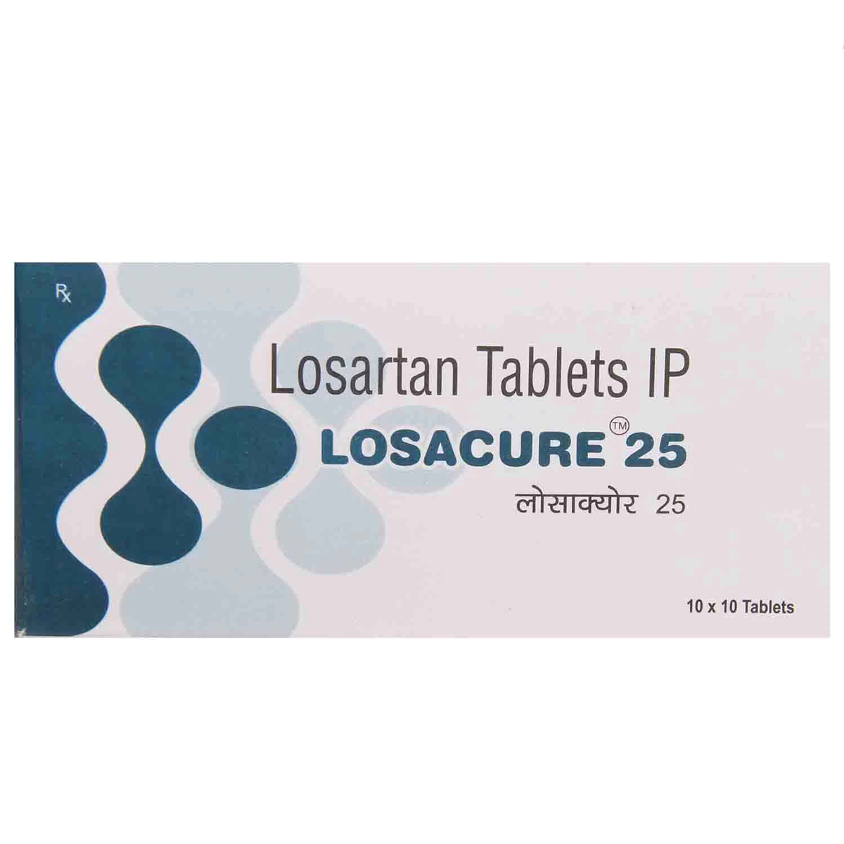 LOSACURE 25MG TABLET, Pack of 10 TABLETS LOSACURE 25MG TABLET, Pack of 10 TABLETS