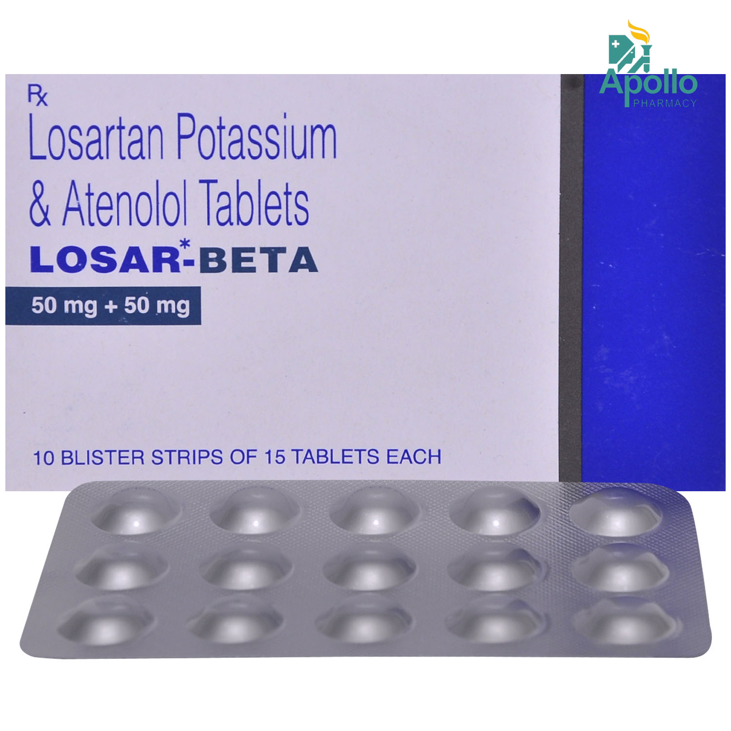 Losar-Beta Tablet 15's, Pack of 15 TABLETS Losar-Beta Tablet 15's, Pack of 15 TABLETS