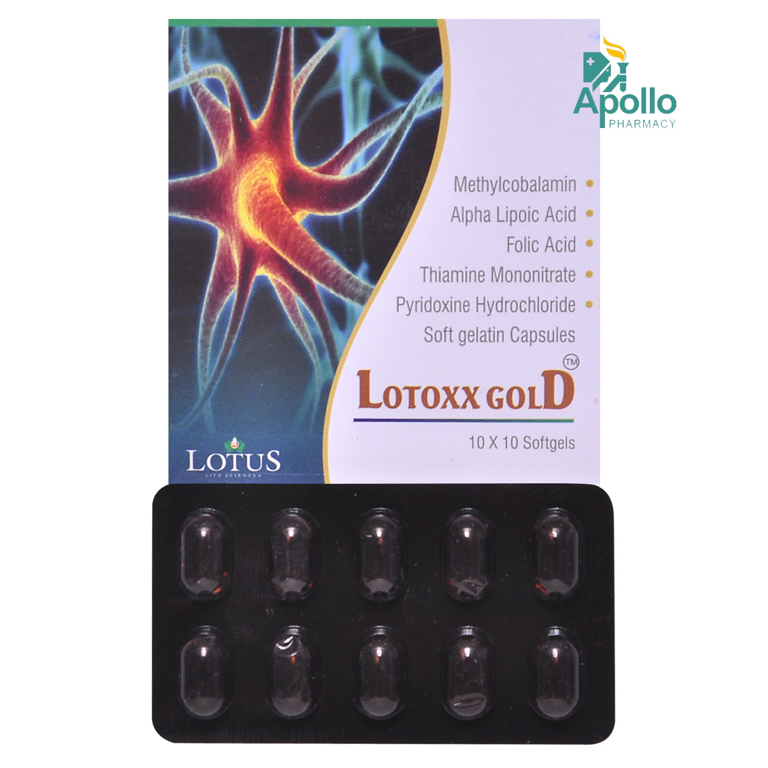 Lotoxx Gold Capsule 10's, Pack of 10 CAPSULES Lotoxx Gold Capsule 10's, Pack of 10 CAPSULES