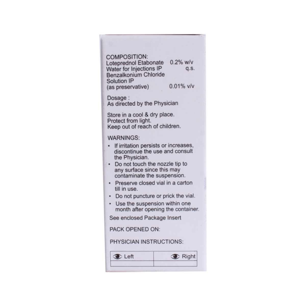 Lotesurge LS 0.2% Eye Drop 5 ml, Pack of 1 EYE DROP Lotesurge LS 0.2% Eye Drop 5 ml, Pack of 1 EYE DROP