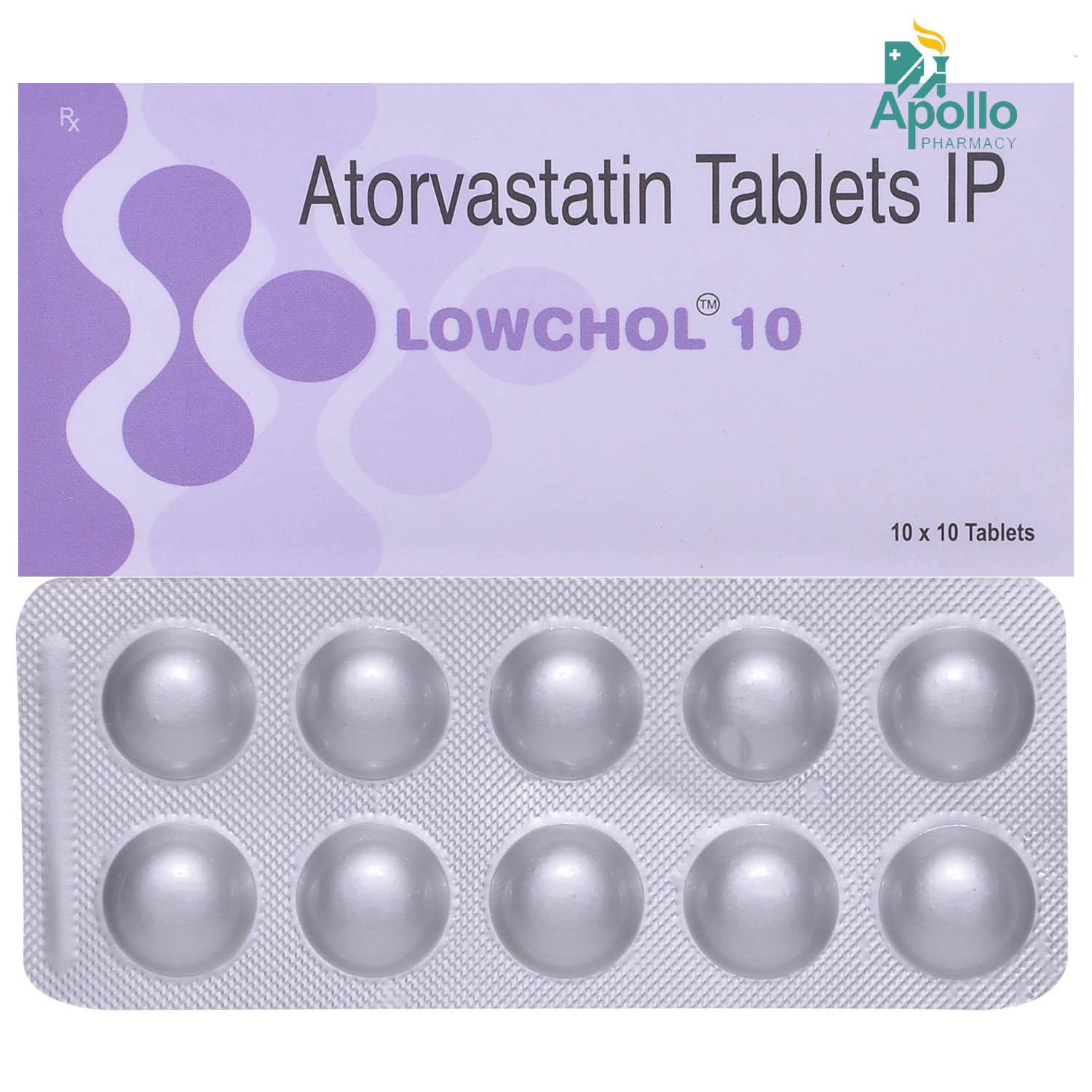 Lowchol 10 Tablet 10's, Pack of 10 TabletS Lowchol 10 Tablet 10's, Pack of 10 TabletS