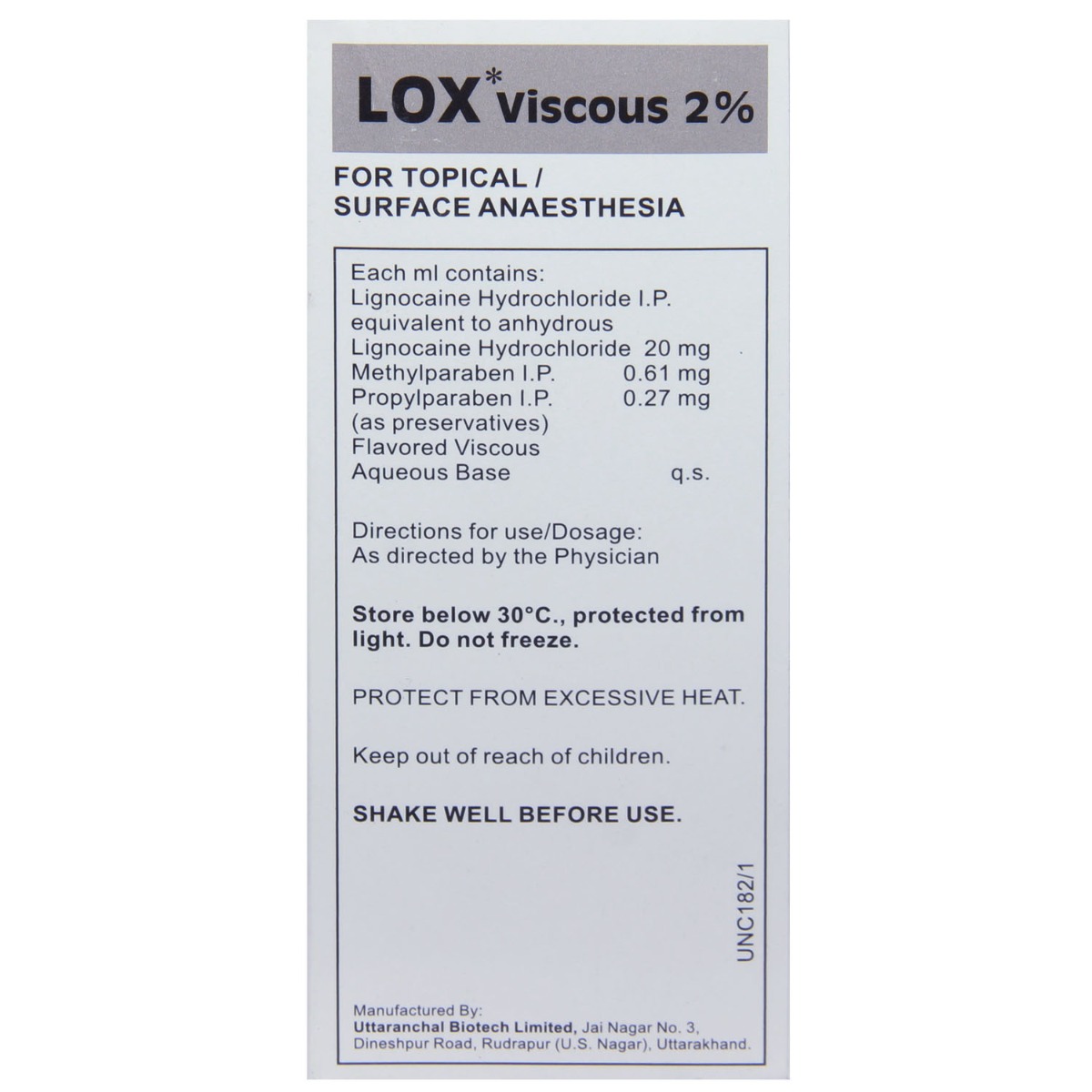 Lox Viscous 2% Solution 100 ml, Pack of 1 Solution Lox Viscous 2% Solution 100 ml, Pack of 1 Solution