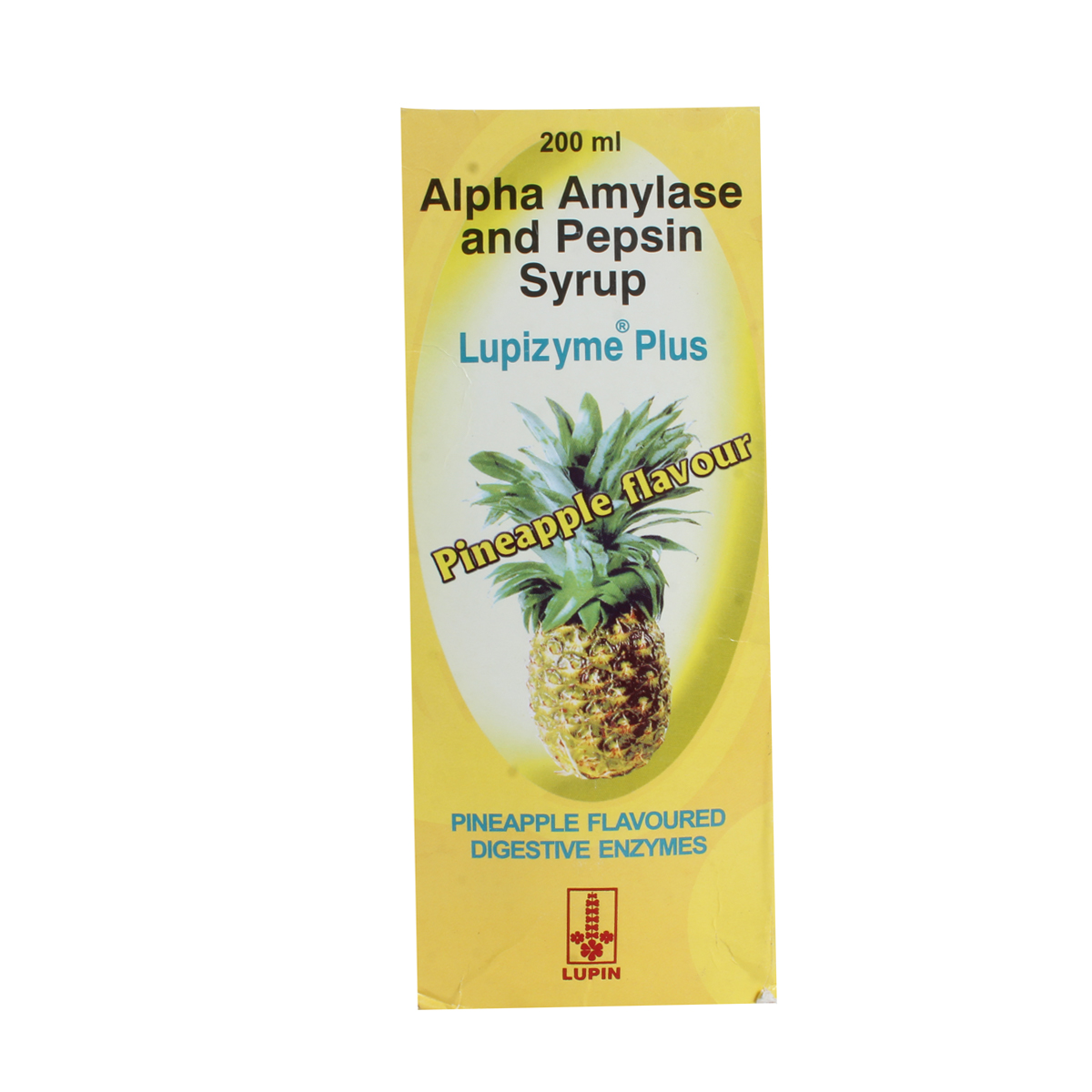 Lupizyme Plus Pineapple Syrup 200 ml, Pack of 1 Lupizyme Plus Pineapple Syrup 200 ml, Pack of 1