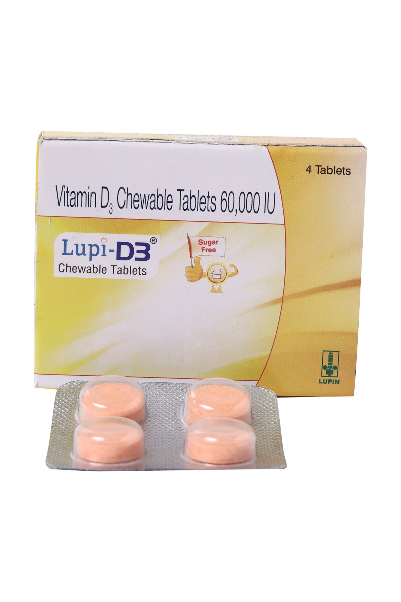 Lupi-D3 SF Chewable Tablet 4's, Pack of 4 Lupi-D3 SF Chewable Tablet 4's, Pack of 4