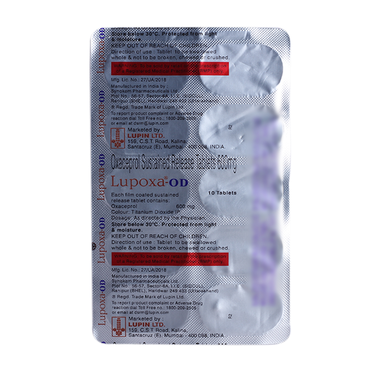 Buy Lupoxa-OD Tablet 10's Online