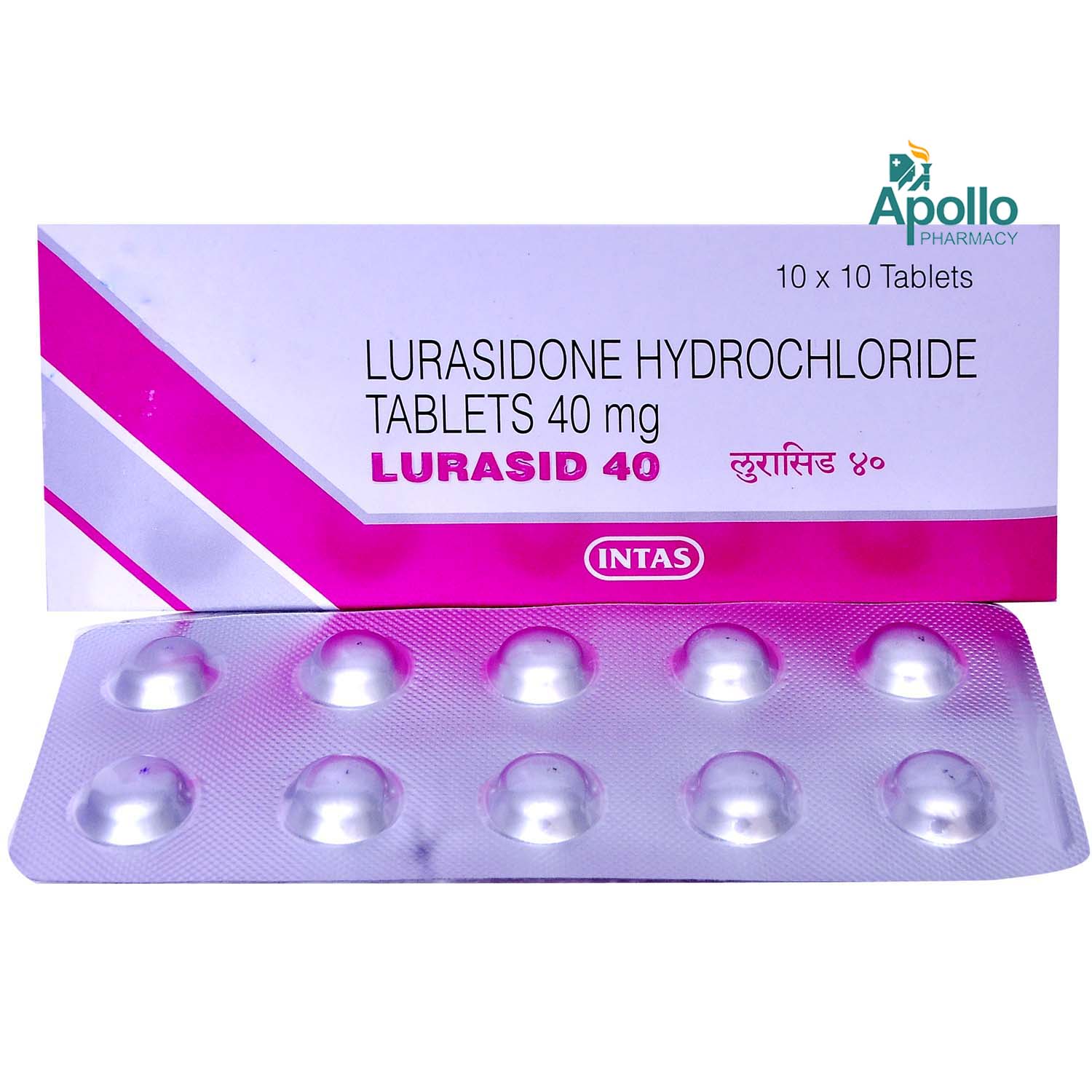 Lurasid 40 Tablet 10's, Pack of 10 TABLETS Lurasid 40 Tablet 10's, Pack of 10 TABLETS