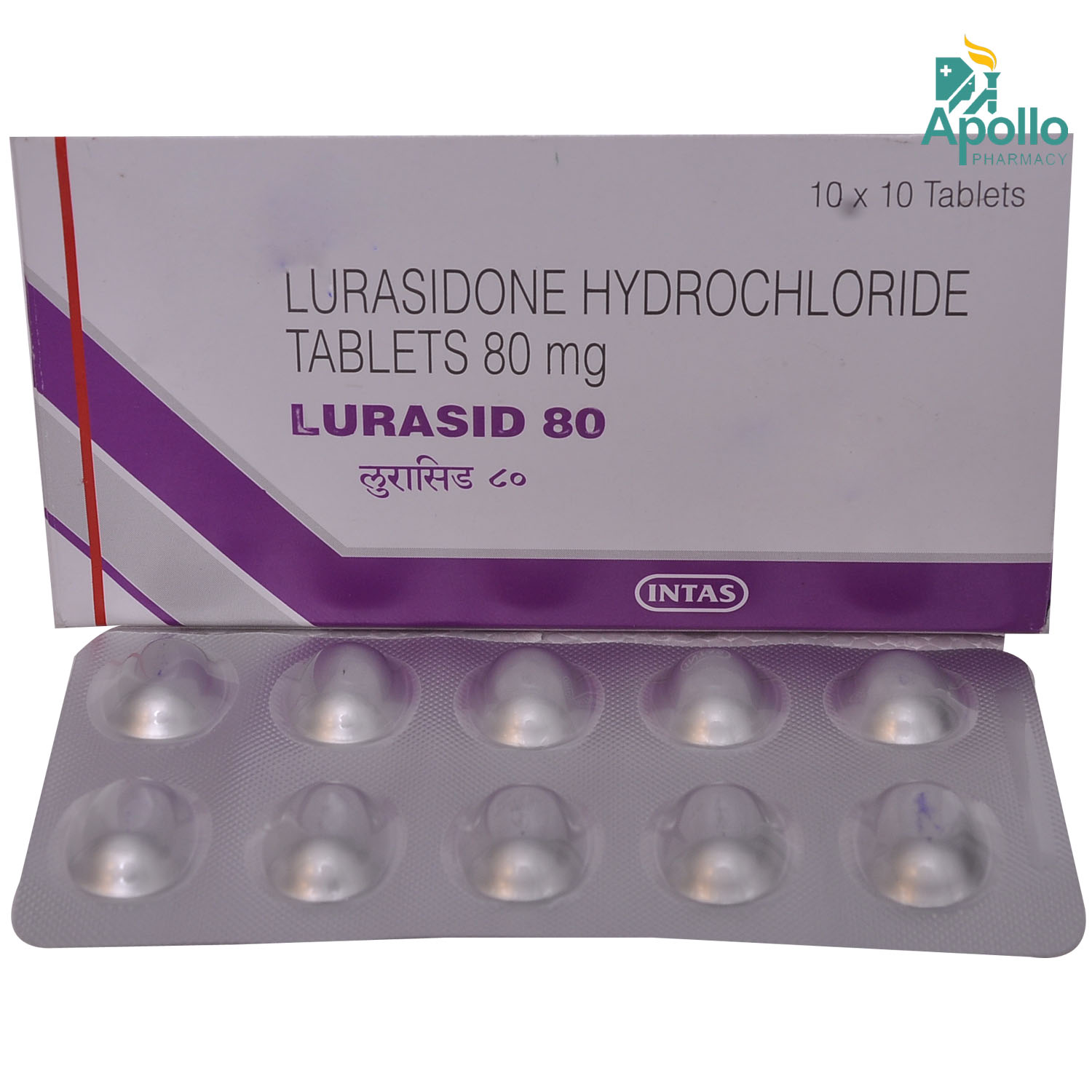 LURASID 80MG TABLET 10'S , Pack of 10 TabletS LURASID 80MG TABLET 10'S , Pack of 10 TabletS