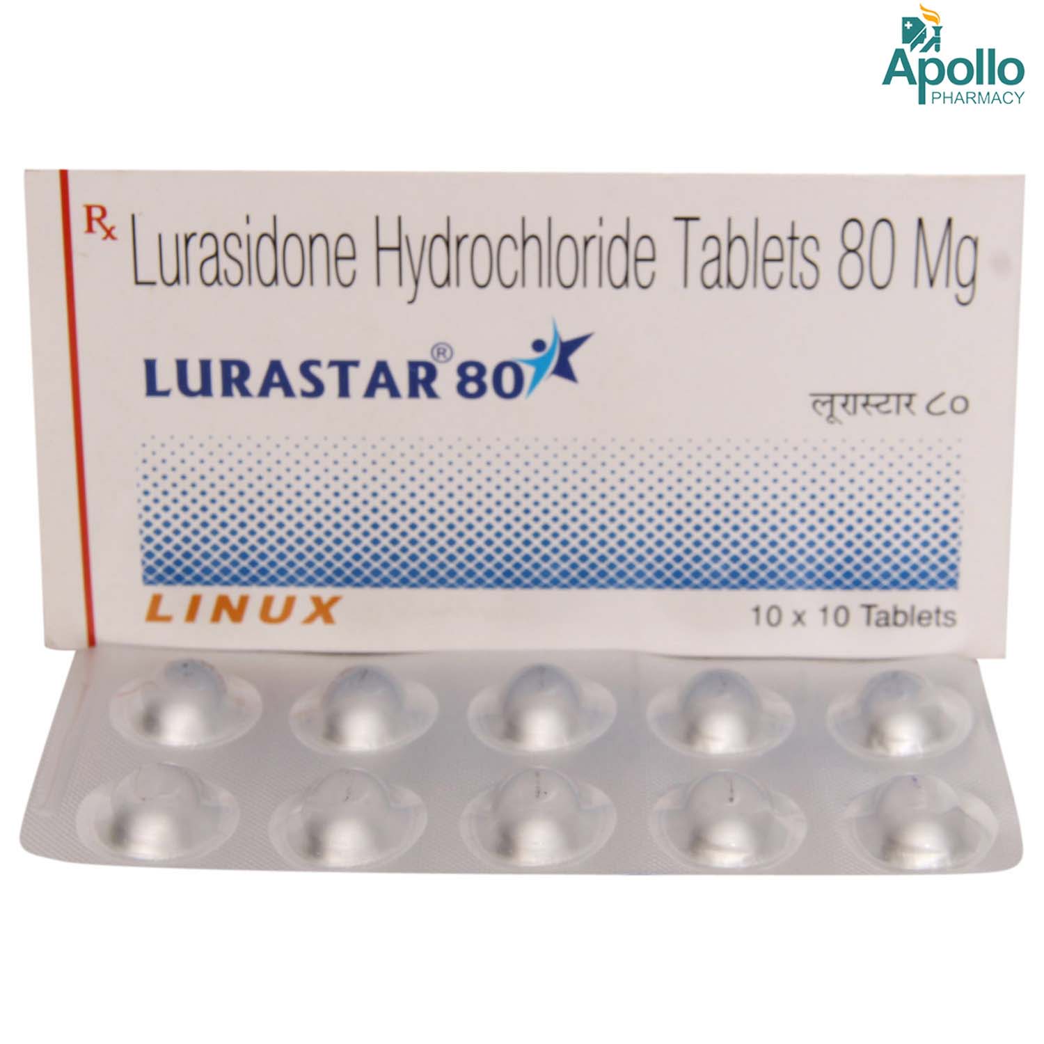 Lurastar 80 mg Tablet 10's, Pack of 10 TabletS Lurastar 80 mg Tablet 10's, Pack of 10 TabletS