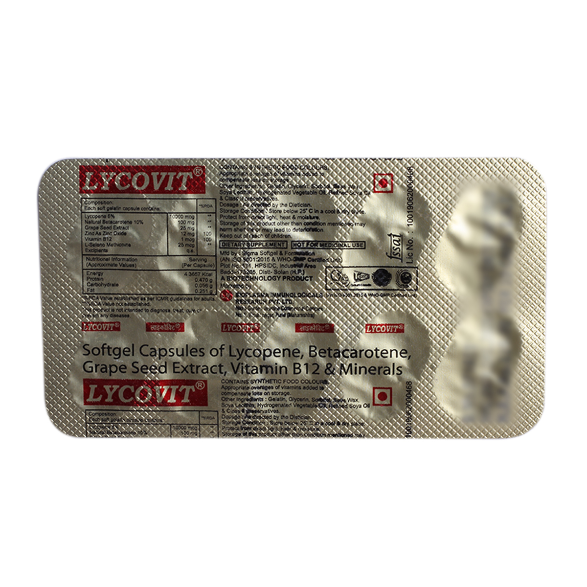Lycovit Capsule 10's, Pack of 10 Lycovit Capsule 10's, Pack of 10
