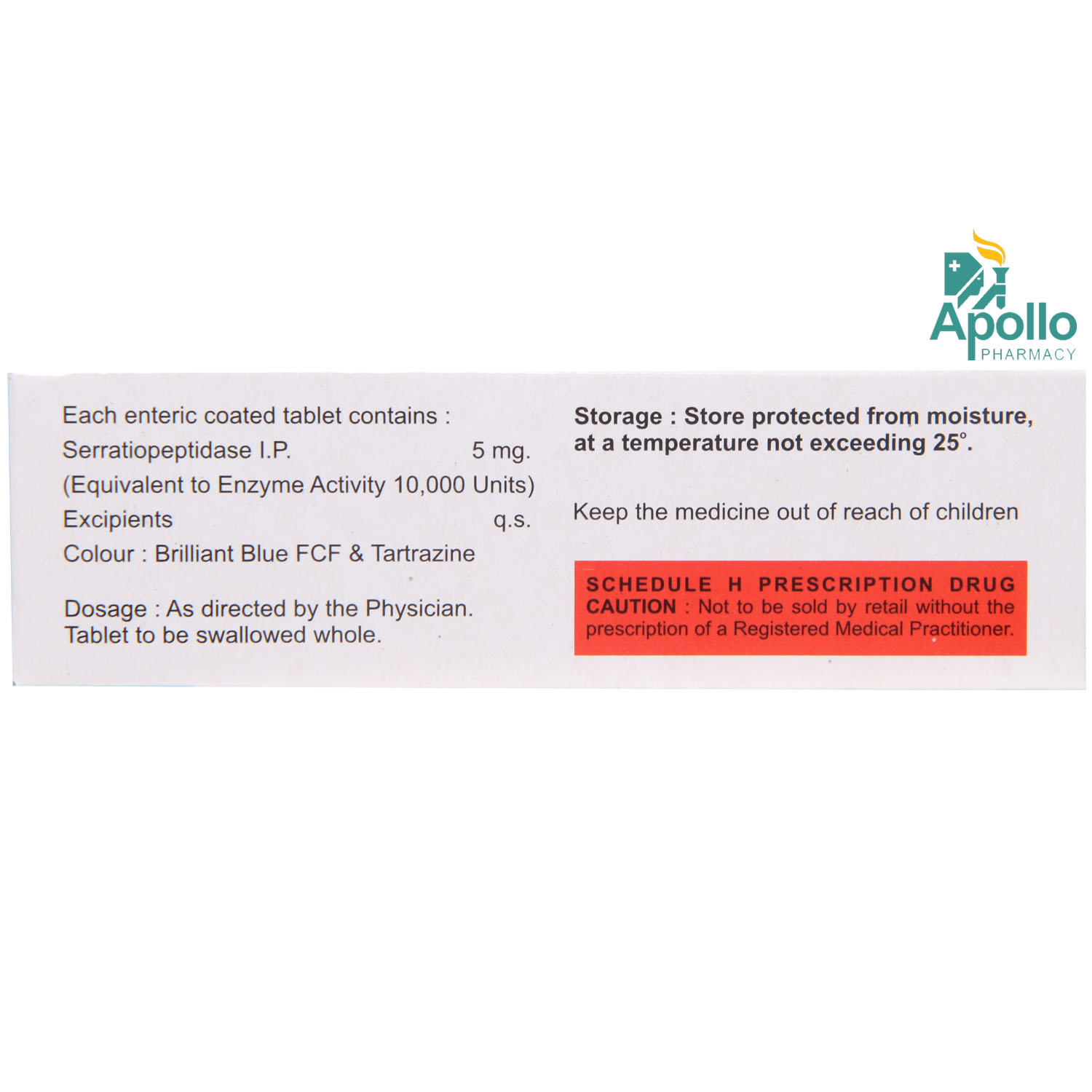 LYSER 5MG TABLET, Pack of 10 TABLETS LYSER 5MG TABLET, Pack of 10 TABLETS