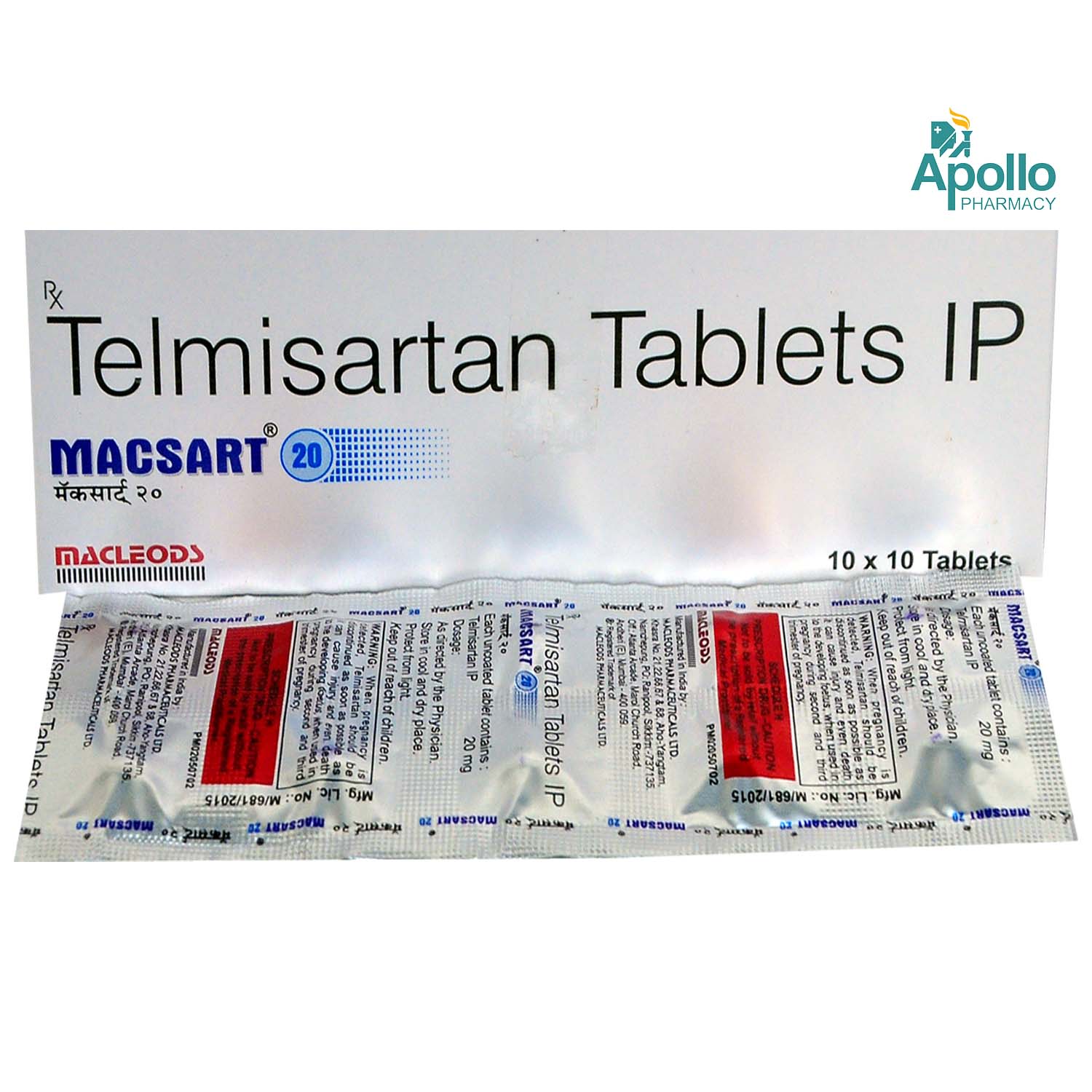 Macsart 20 Tablet 10's, Pack of 10 TABLETS Macsart 20 Tablet 10's, Pack of 10 TABLETS