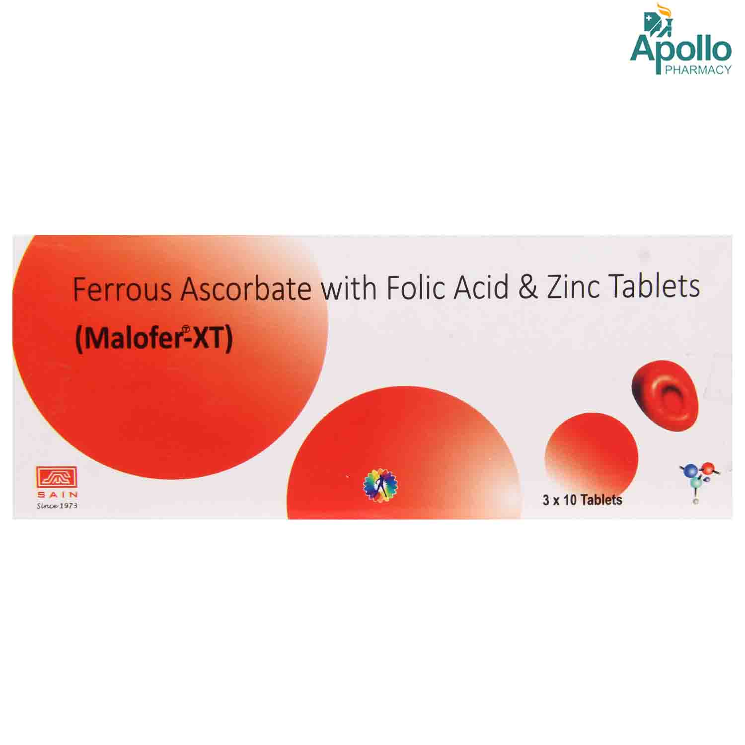 Malofer-XT Tablet 10's, Pack of 10 TABLETS Malofer-XT Tablet 10's, Pack of 10 TABLETS