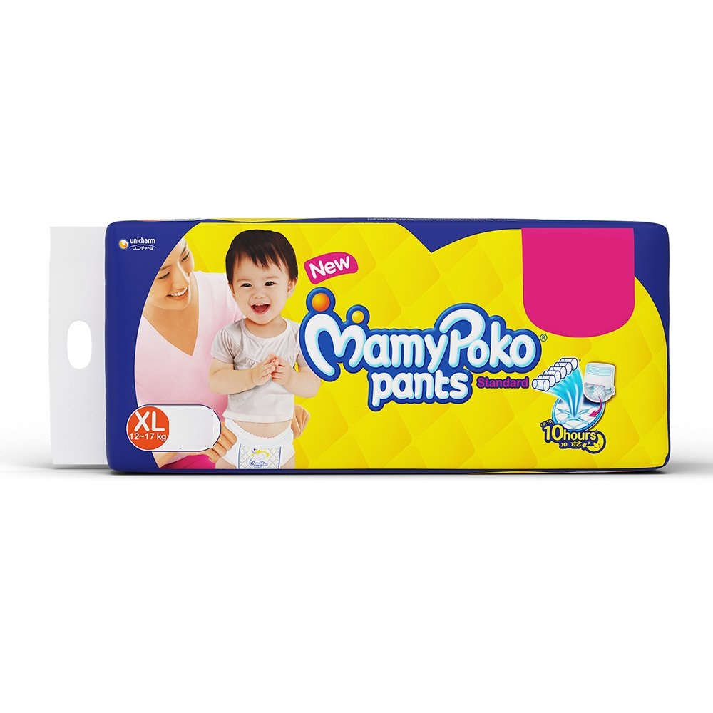 MamyPoko Standard Diaper Pants XL, 6 Count, Pack of 1 MamyPoko Standard Diaper Pants XL, 6 Count, Pack of 1