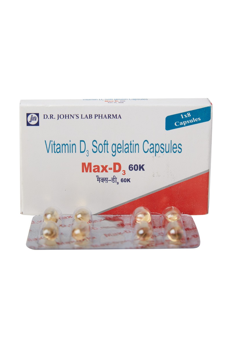 Max D3 60K Capsule 4's, Pack of 4 Max D3 60K Capsule 4's, Pack of 4