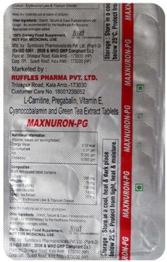 Maxnuron-PG Tablet 10's, Pack of 10 TABLETS Maxnuron-PG Tablet 10's, Pack of 10 TABLETS