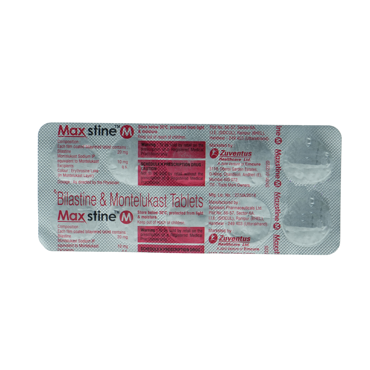 Maxstine M Tablet 10's, Pack of 10 TABLETS Maxstine M Tablet 10's, Pack of 10 TABLETS