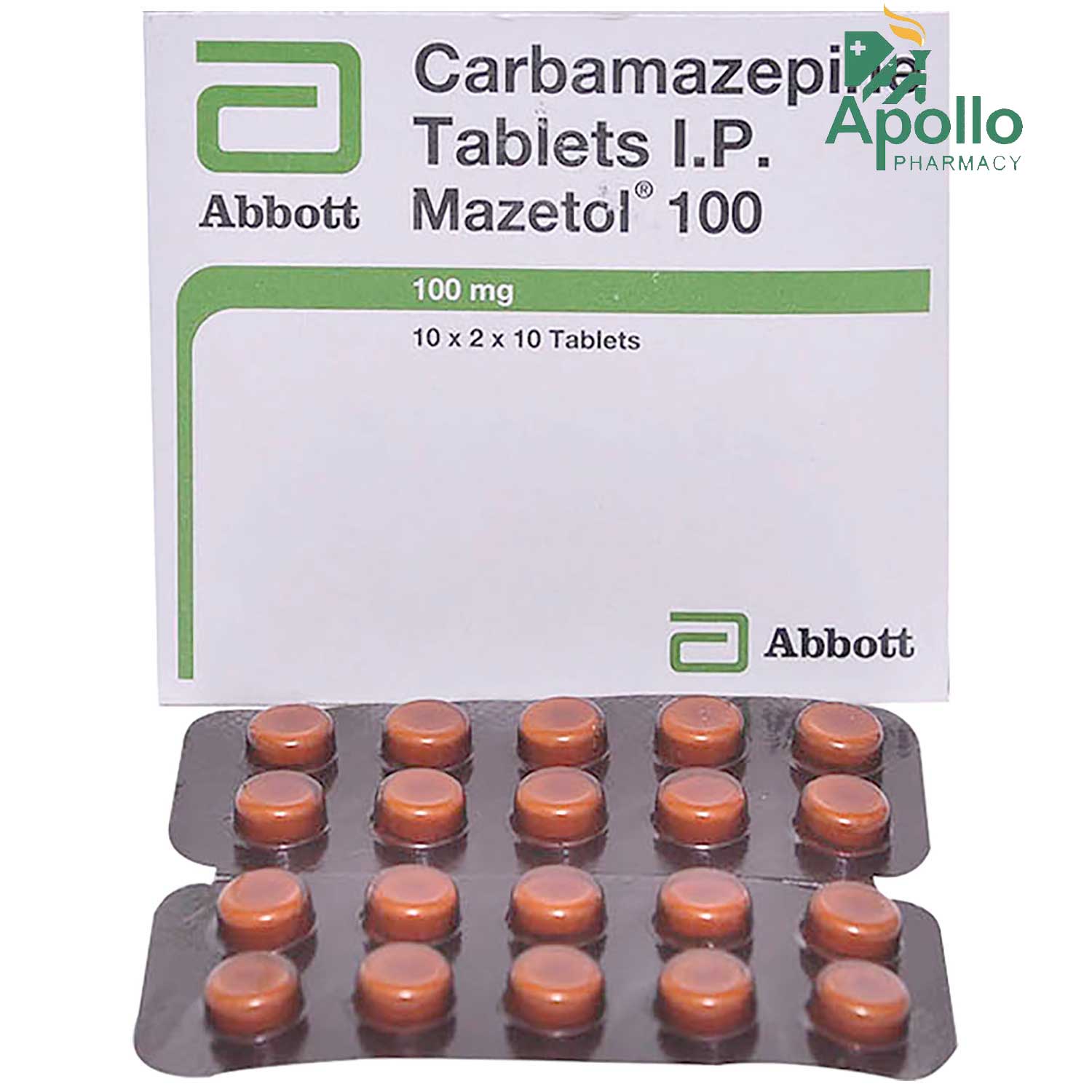 MAZETOL 100MG TABLET, Pack of 10 TABLETS MAZETOL 100MG TABLET, Pack of 10 TABLETS
