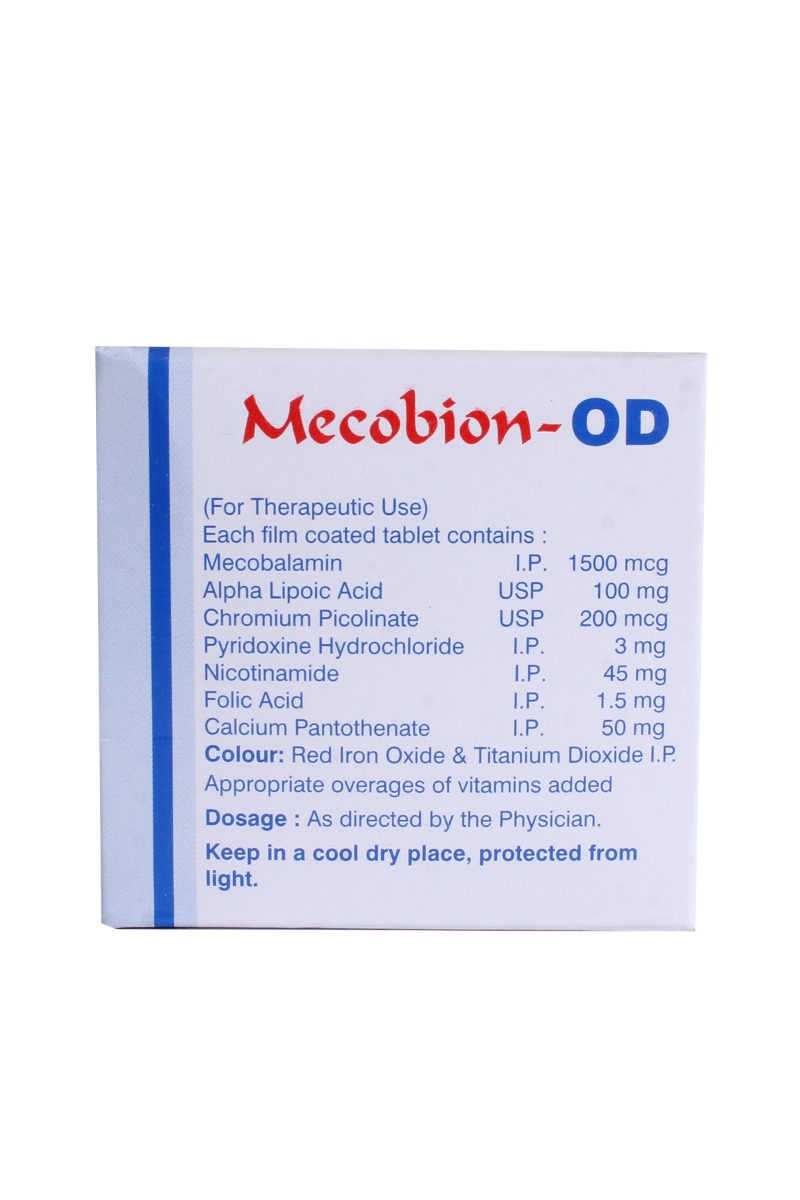 Mecobion OD Tablet 10's, Pack of 10 TABLETS Mecobion OD Tablet 10's, Pack of 10 TABLETS