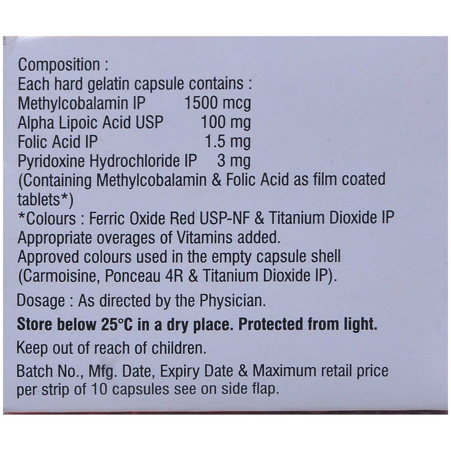 Mecovon-OD Capsule 10's, Pack of 10 CAPSULES Mecovon-OD Capsule 10's, Pack of 10 CAPSULES