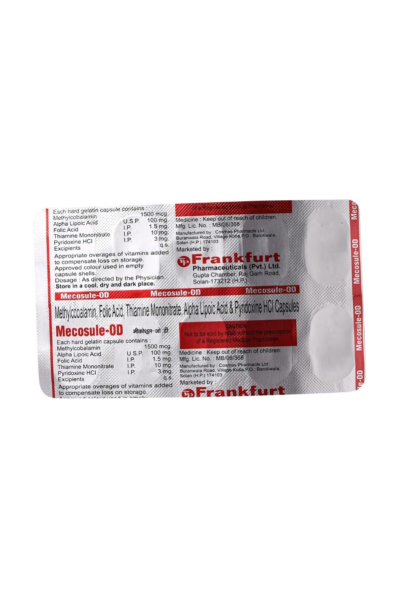 Mecosule OD Capsule 10's, Pack of 10 CapsuleS Mecosule OD Capsule 10's, Pack of 10 CapsuleS