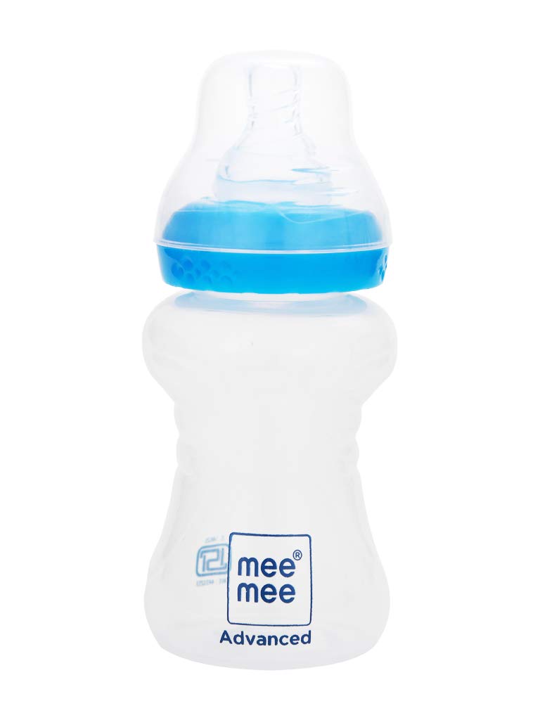 Mee Mee Milk-Safe Feeding Bottle with Anti-Colic Teat, 125 ml, Pack of 1 Mee Mee Milk-Safe Feeding Bottle with Anti-Colic Teat, 125 ml, Pack of 1