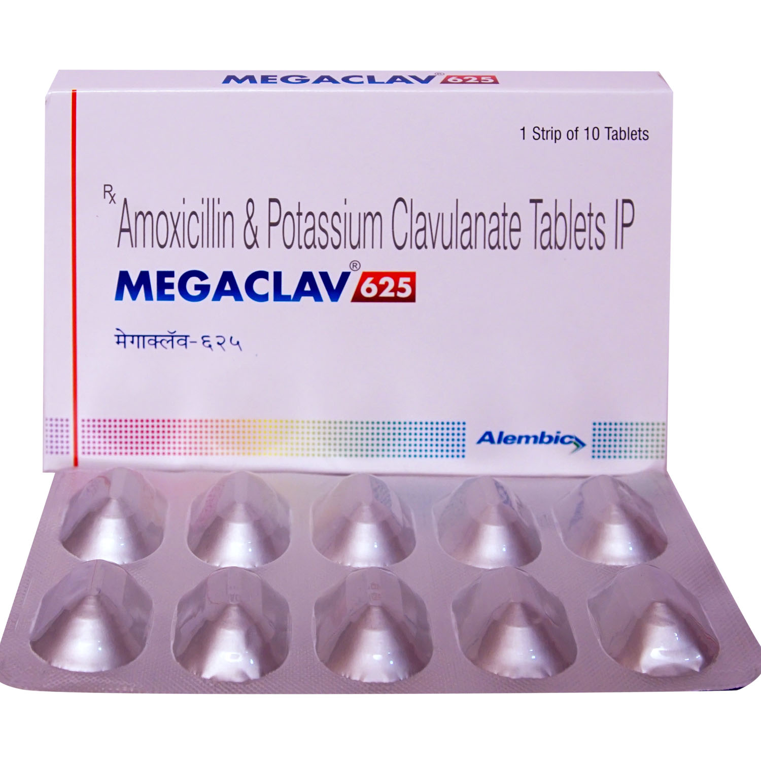 MEGACLAV 625MG TABLET, Pack of 10 MEGACLAV 625MG TABLET, Pack of 10