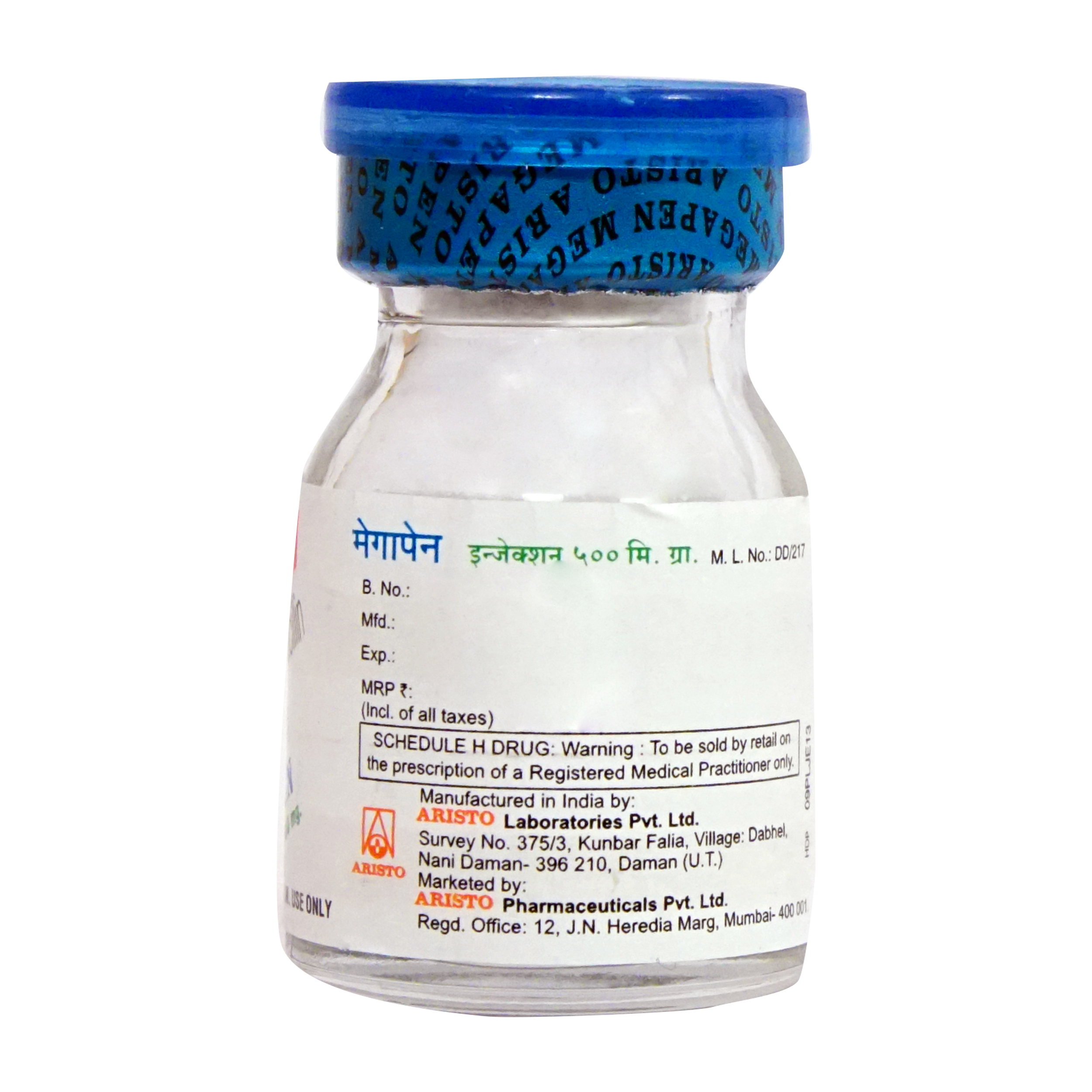 Megapen 500 mg Injection 1's, Pack of 1 INJECTION Megapen 500 mg Injection 1's, Pack of 1 INJECTION