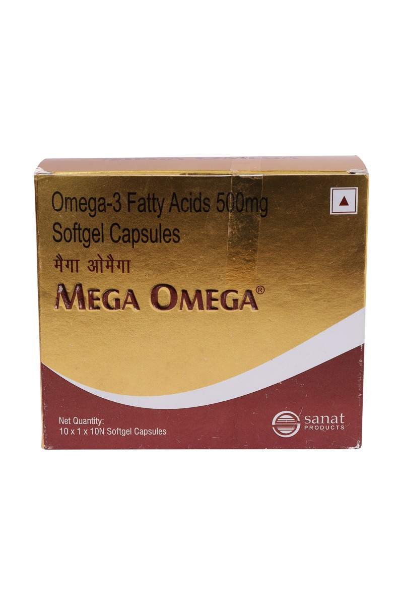 Mega Omega Capsule 10's, Pack of 10 CapsuleS Mega Omega Capsule 10's, Pack of 10 CapsuleS