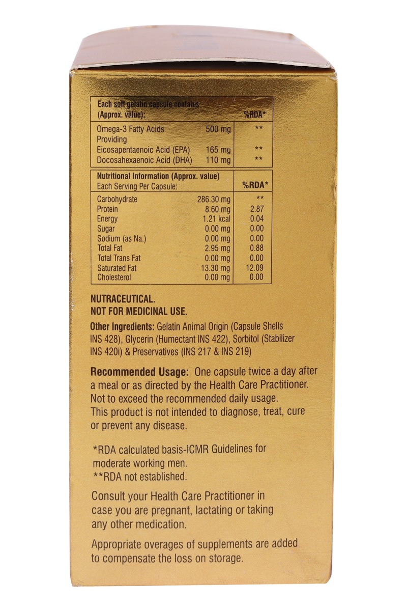 Mega Omega Capsule 10's, Pack of 10 CapsuleS Mega Omega Capsule 10's, Pack of 10 CapsuleS