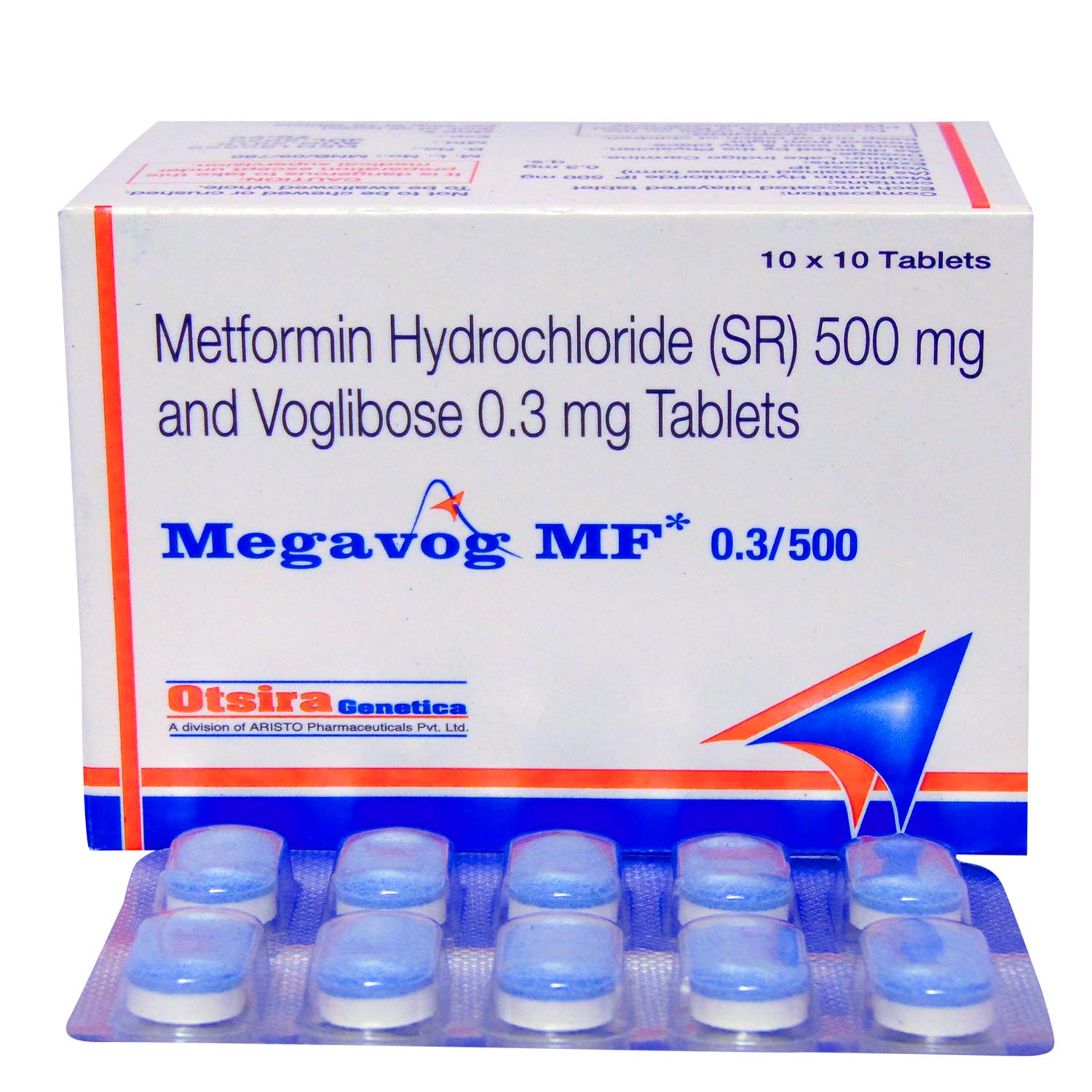 Megavog MF 0.3/500 Tablet 10's, Pack of 10 Megavog MF 0.3/500 Tablet 10's, Pack of 10