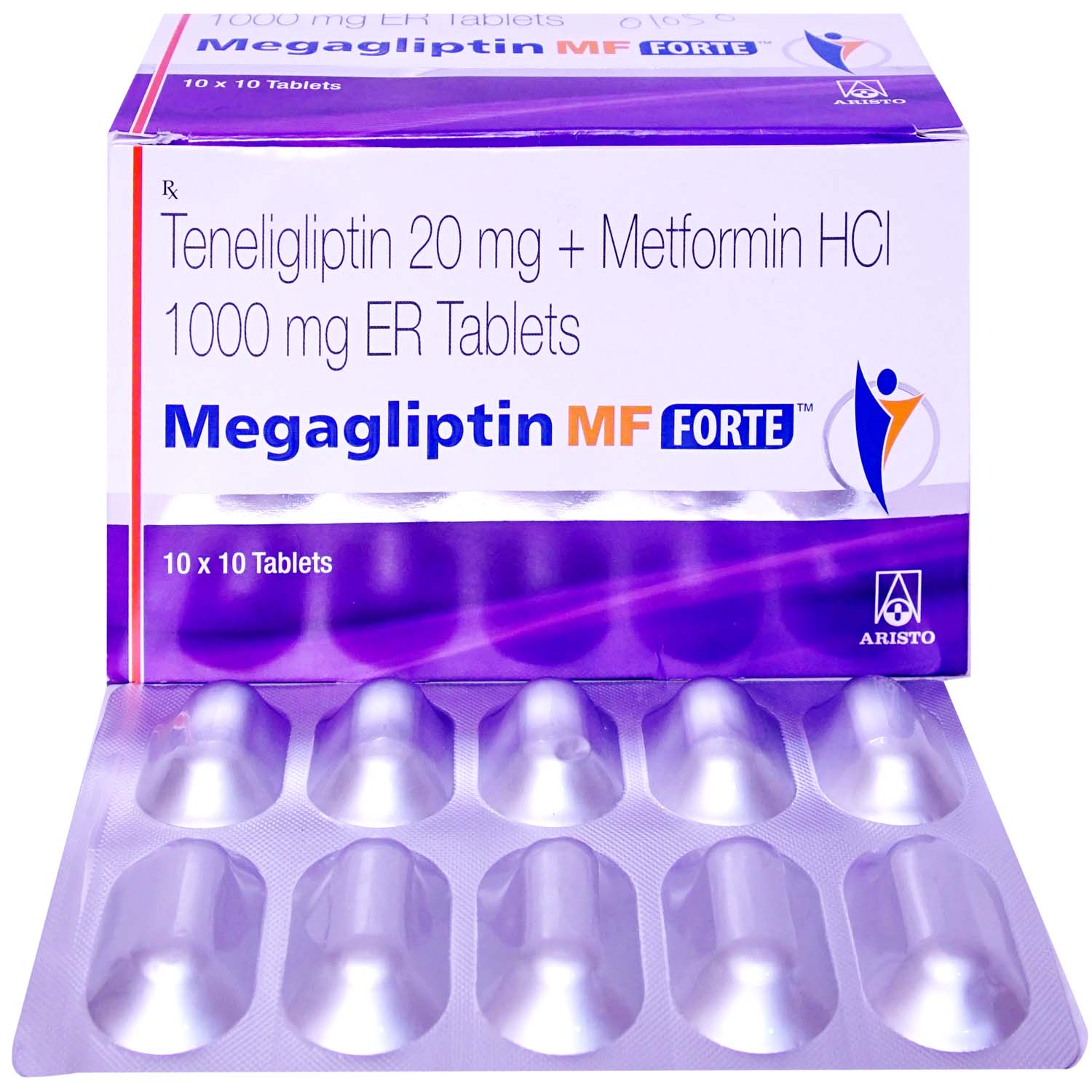 Megagliptin MF Forte Tablet 10's, Pack of 10 TABLETS Megagliptin MF Forte Tablet 10's, Pack of 10 TABLETS