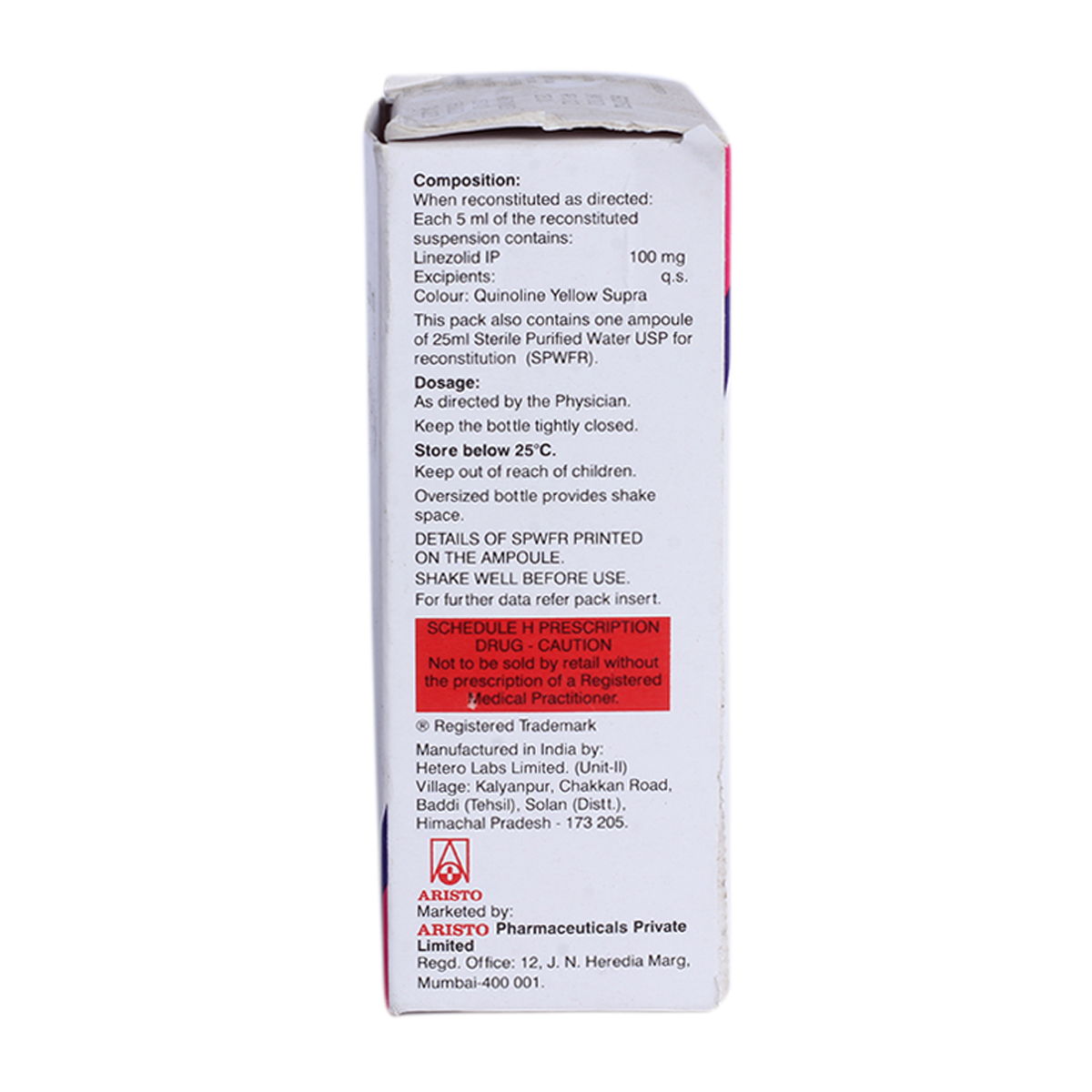 Megazolid 100 mg Suspension 30 ml, Pack of 1 Liquid Megazolid 100 mg Suspension 30 ml, Pack of 1 Liquid